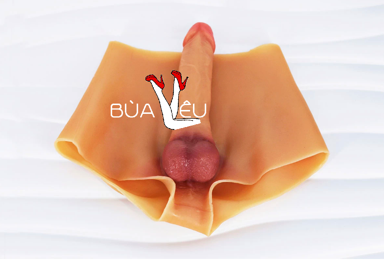 Quần silicon dương vật giả rỗng ruột