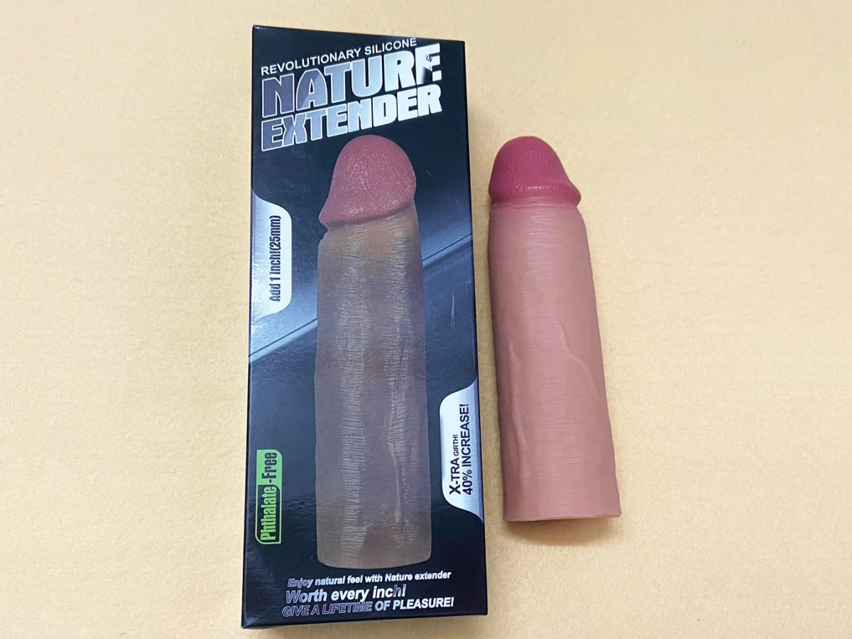 Sextoy bao cao su đôn dên Nature Extender da nâu