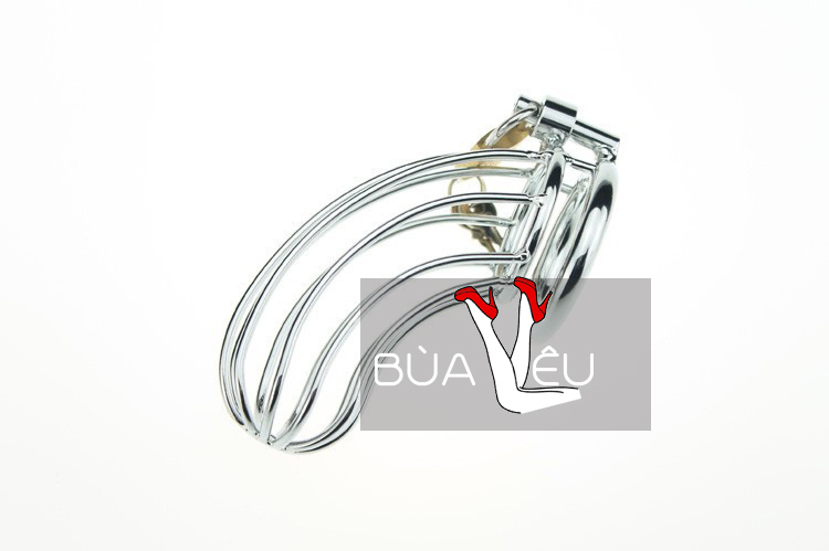 Dụng cụ bạo dâm khóa dương vật inox
