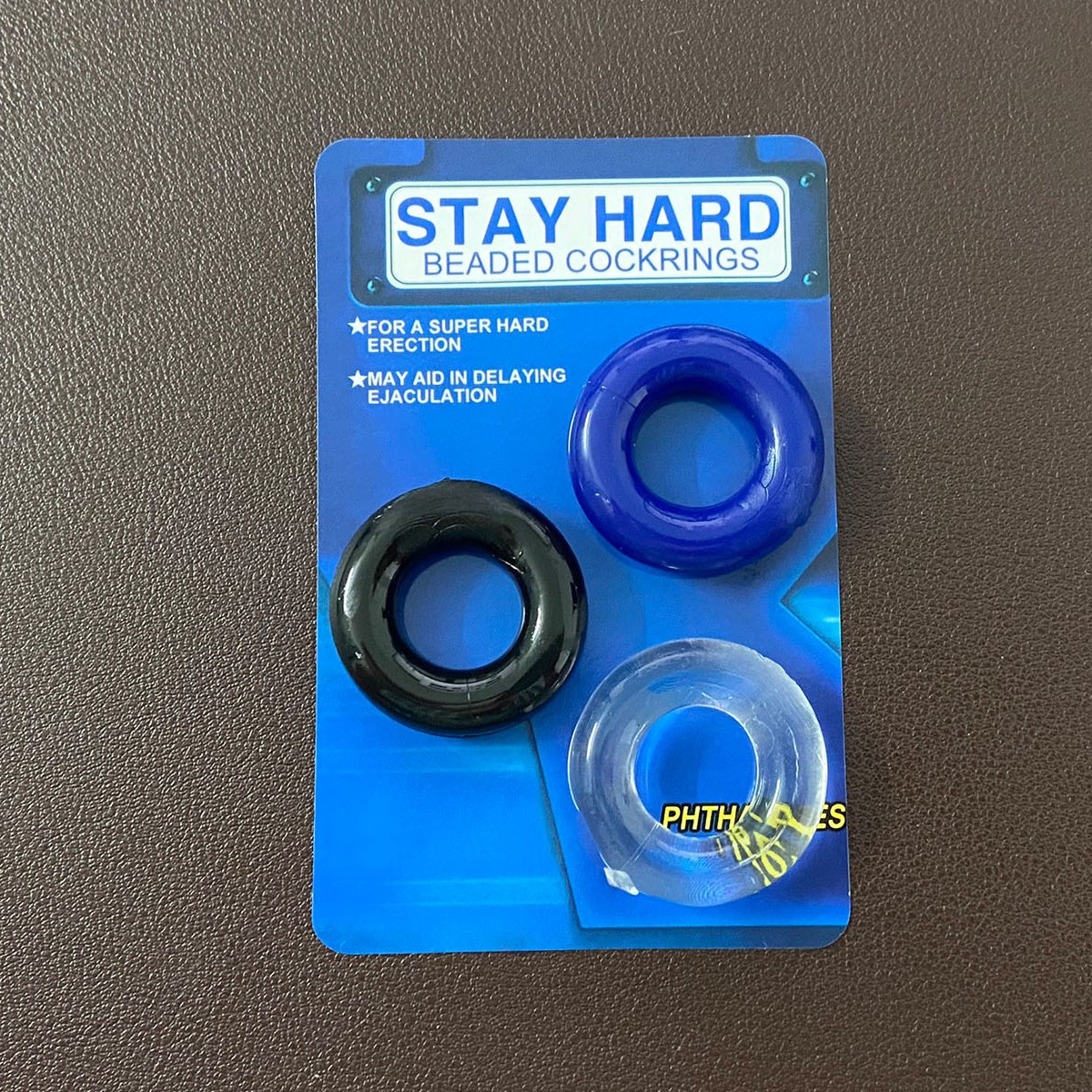 Vòng trơn đeo dương vật Stay Hard 3 màu