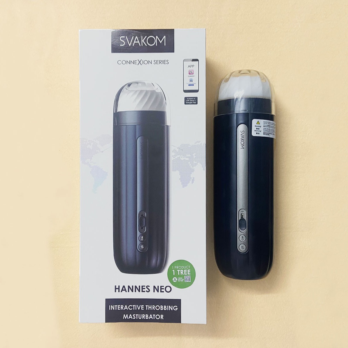 Âm Đạo Giả Svakom Hannes NEO Rung thụt Mút ấm nóng