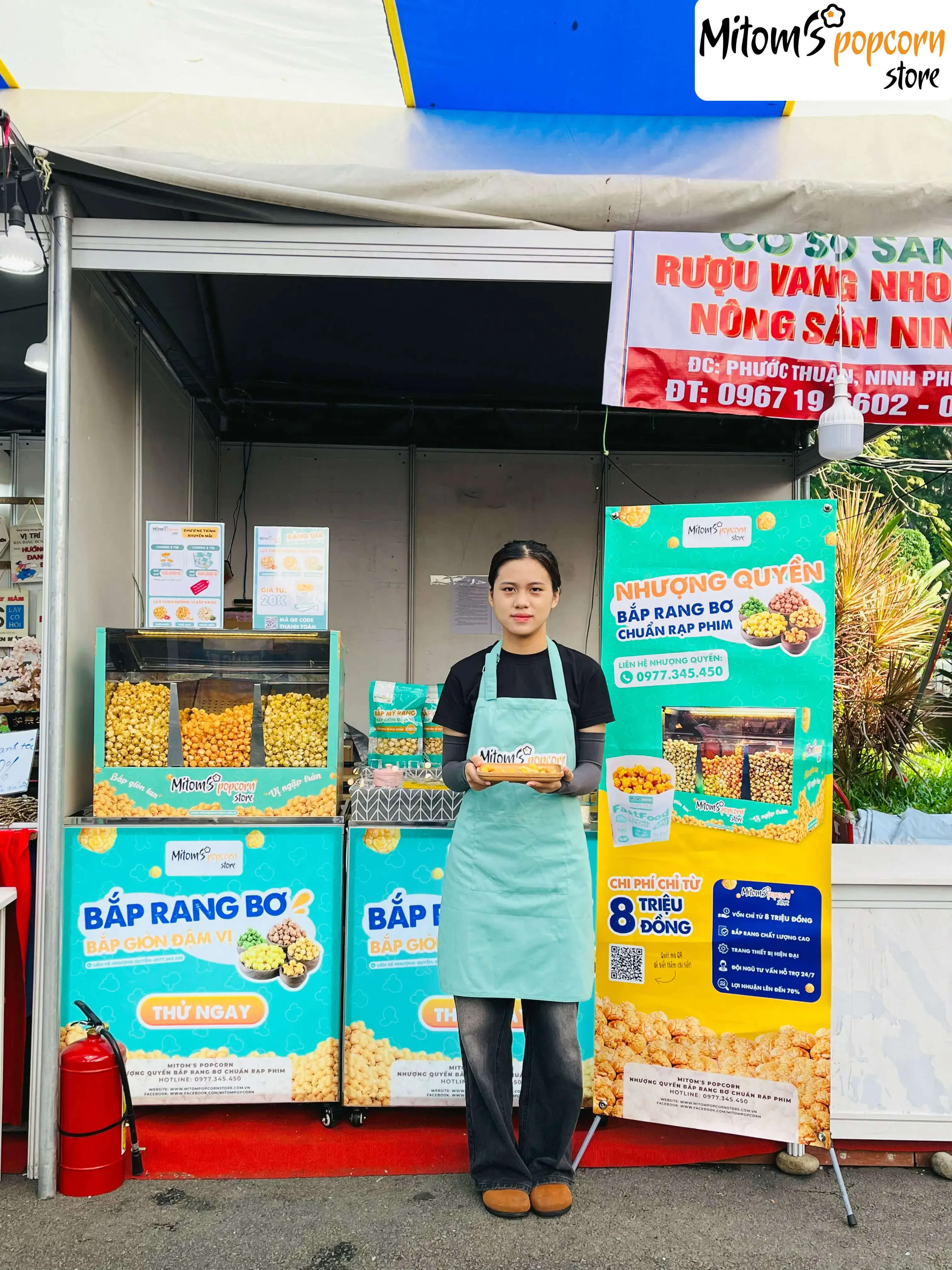 MITOM'S POPCORN CHÍNH THỨC CÓ MẶT TẠI THẢO CẦM VIÊN - GÓP MẶT TẠI HỘI CHỢ 