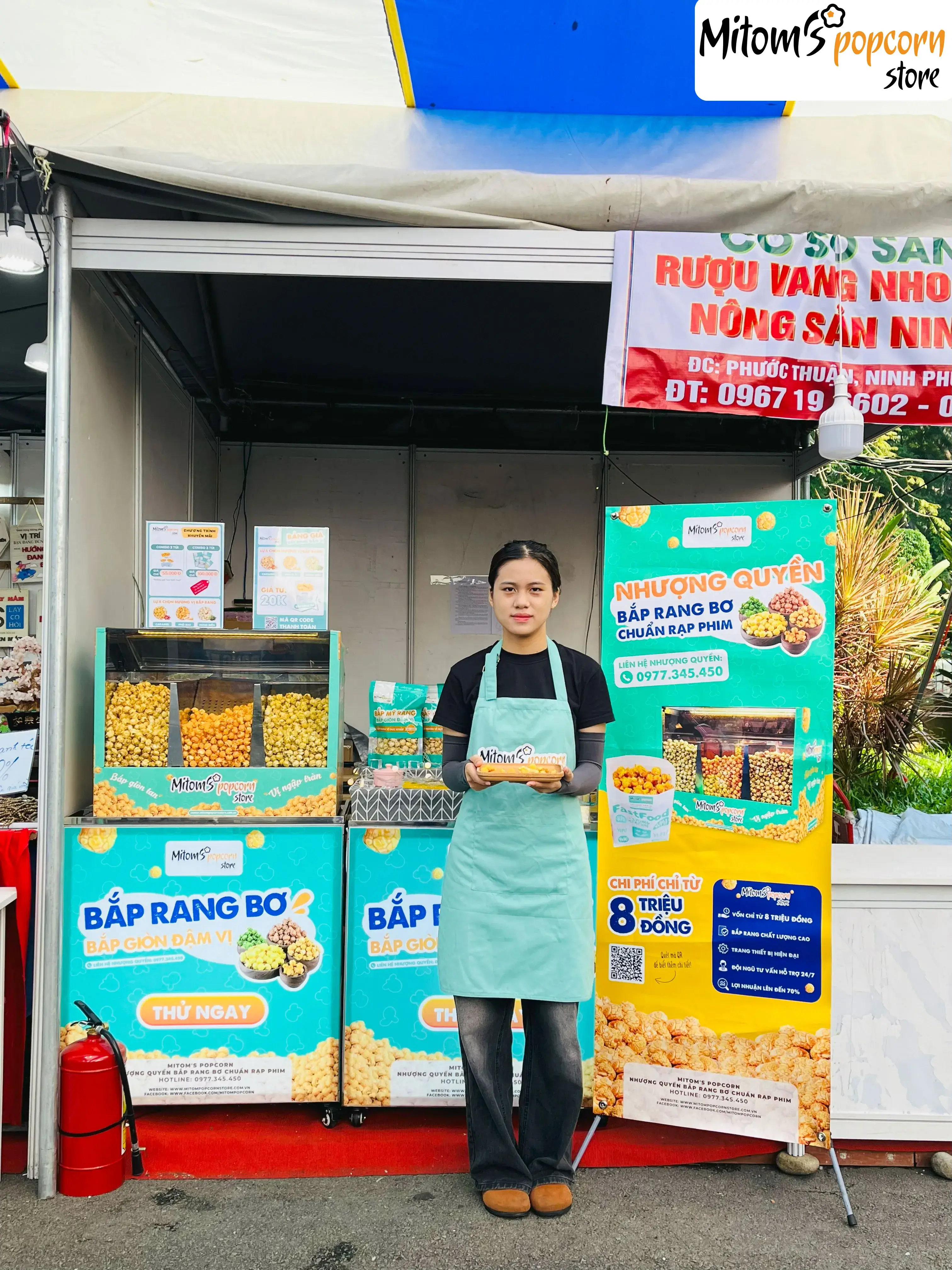 Mitom's Popcorn tại hội chợ Hương Sắc 3 Miền 