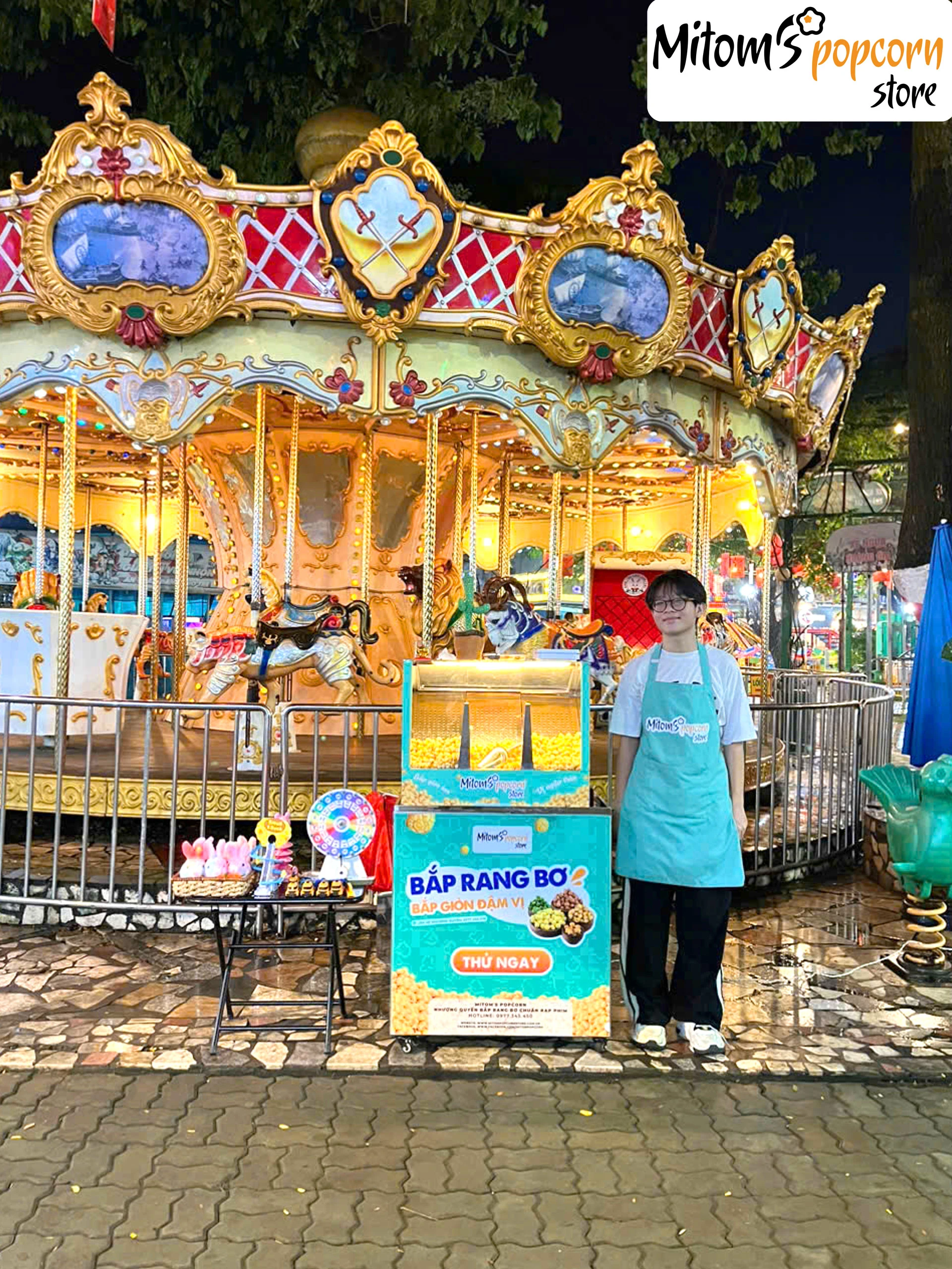 xe bắp rang bơ