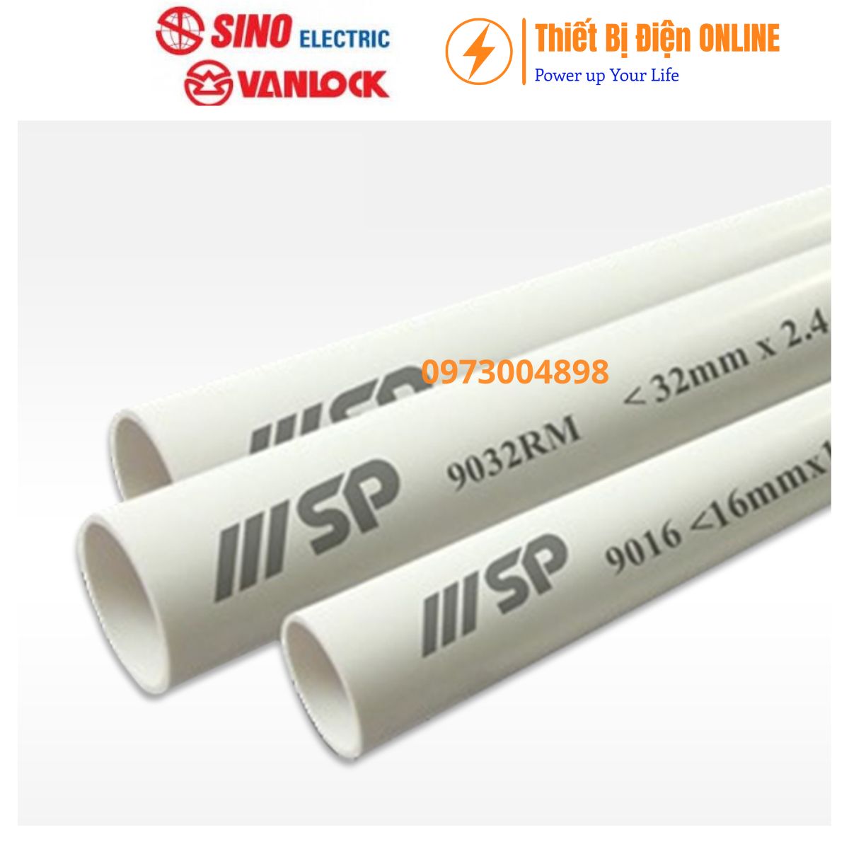 Ống cứng PVC D20 SP SINO SP9020 750N luồn dây điện chống cháy
