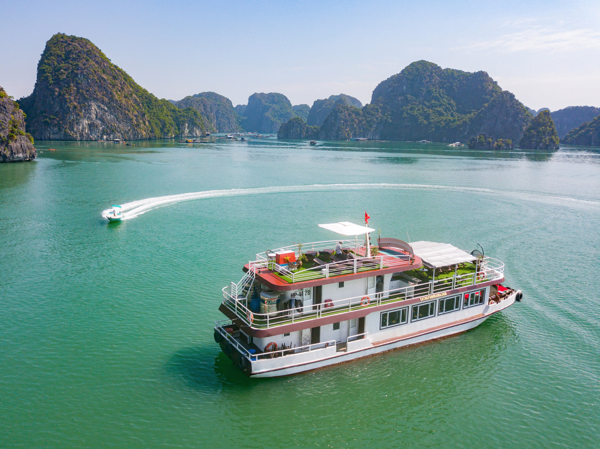 Tour Nửa Ngày Ngắm Hoàng Hôn - Du Thuyền PANORAMA - Vịnh Lan Hạ
