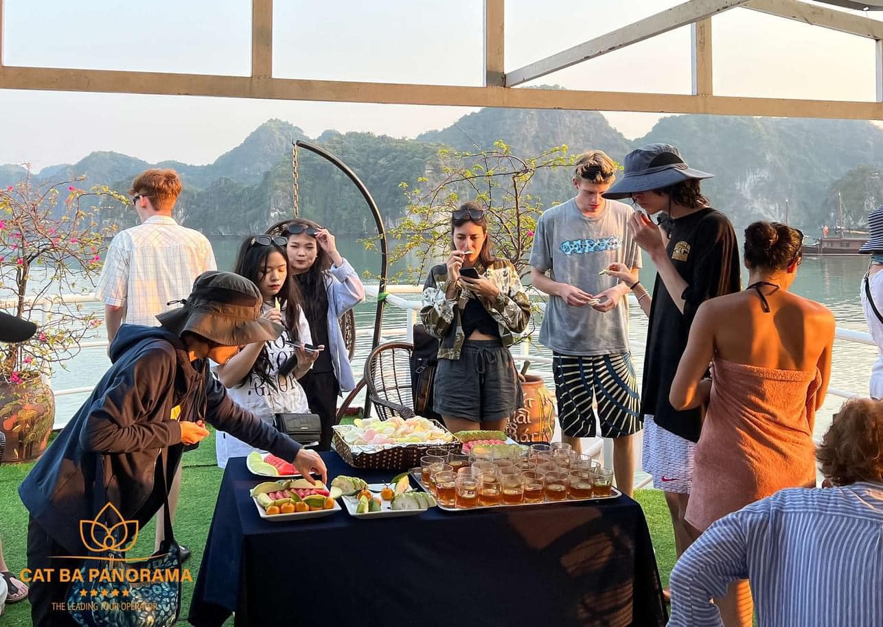 Tour Nửa Ngày Ngắm Hoàng Hôn - Du Thuyền PANORAMA - Vịnh Lan Hạ