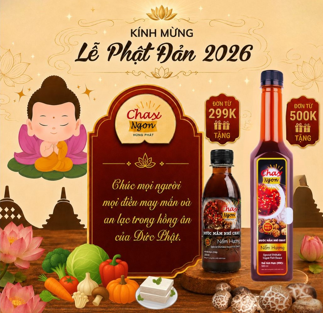 Tặng Nước Mắm Nhĩ Chay Khi Mua Gia Vị Chay