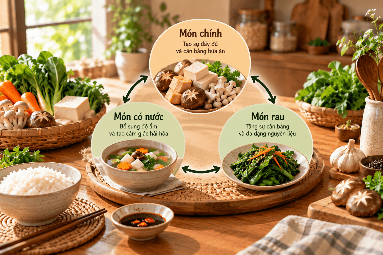 Một Bữa Cơm 3 Món Thường Được Chọn Theo Logic Nào?