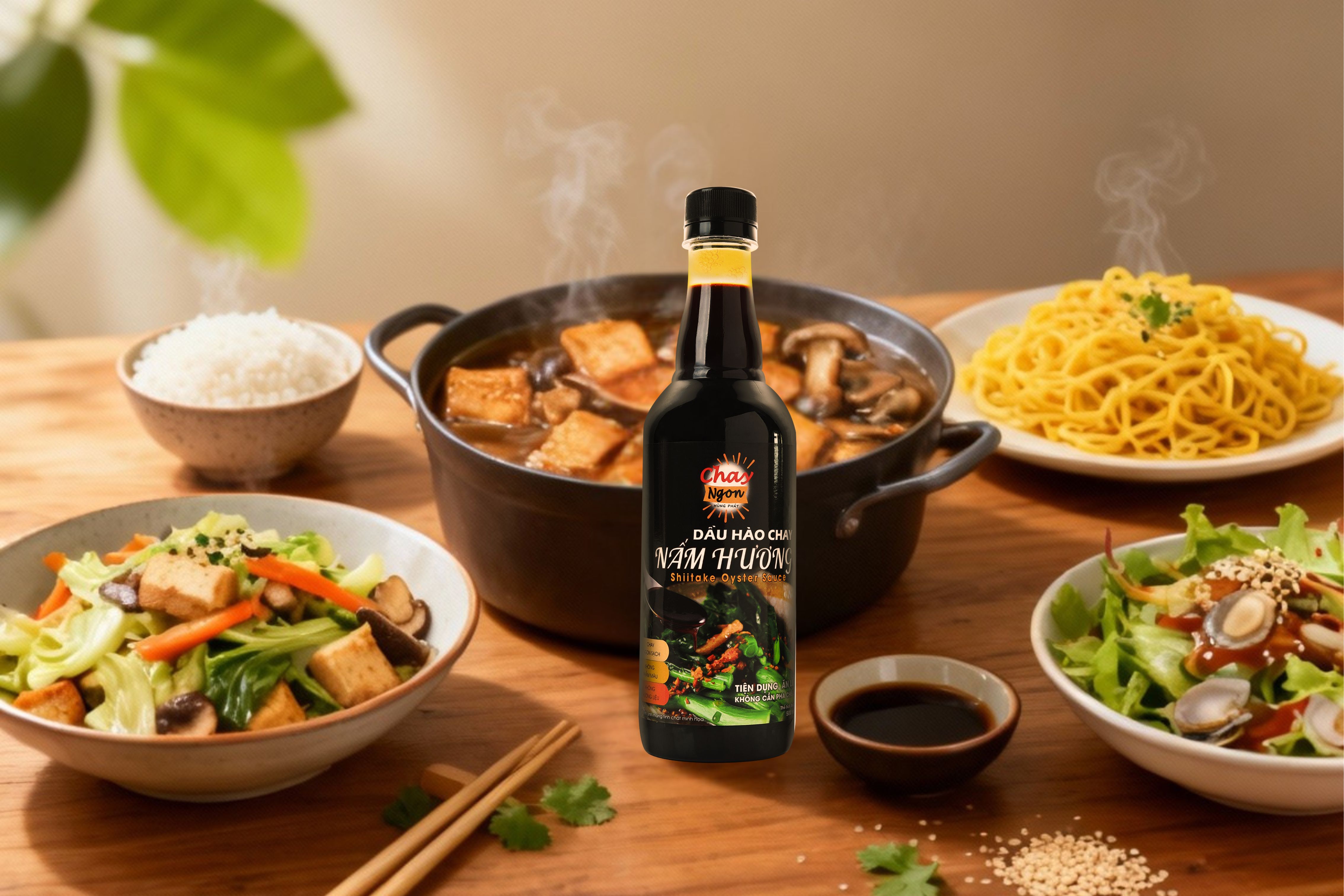 Top 5 Món Chay Dễ Làm Với Dầu Hào Chay Nấm Hương – Ngon Đậm Đà, Thuần Tự Nhiên