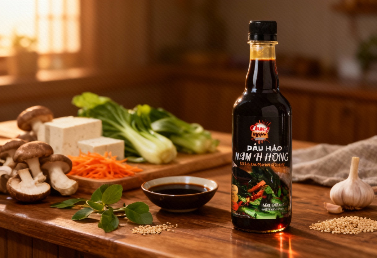 Từ Gian Bếp Việt – Hành Trình Tạo Nên Giọt Dầu Hào Chay Nấm Hương Đặc Biệt