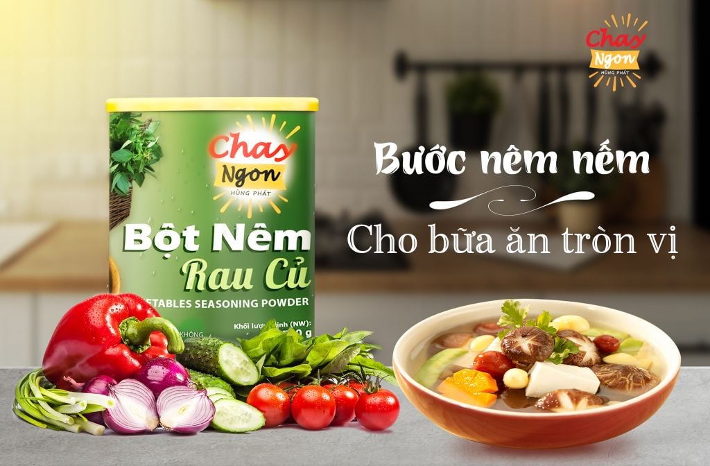 BỘT NÊM CHAY RAU CỦ CHAY NGON HÙNG PHÁT – NGON TỰ NHIÊN, TRỌN VỊ RAU CỦ THẬT