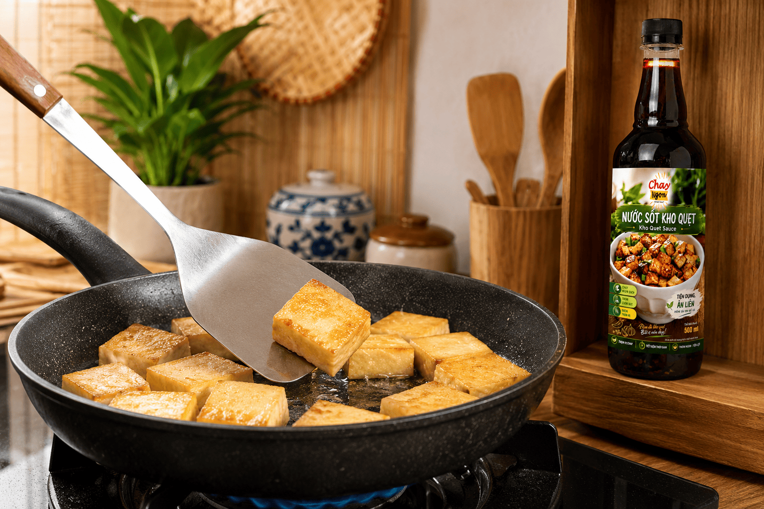Cách Làm Đậu Hũ Chiên Không Dính Chảo, Vàng Đều Không Bể