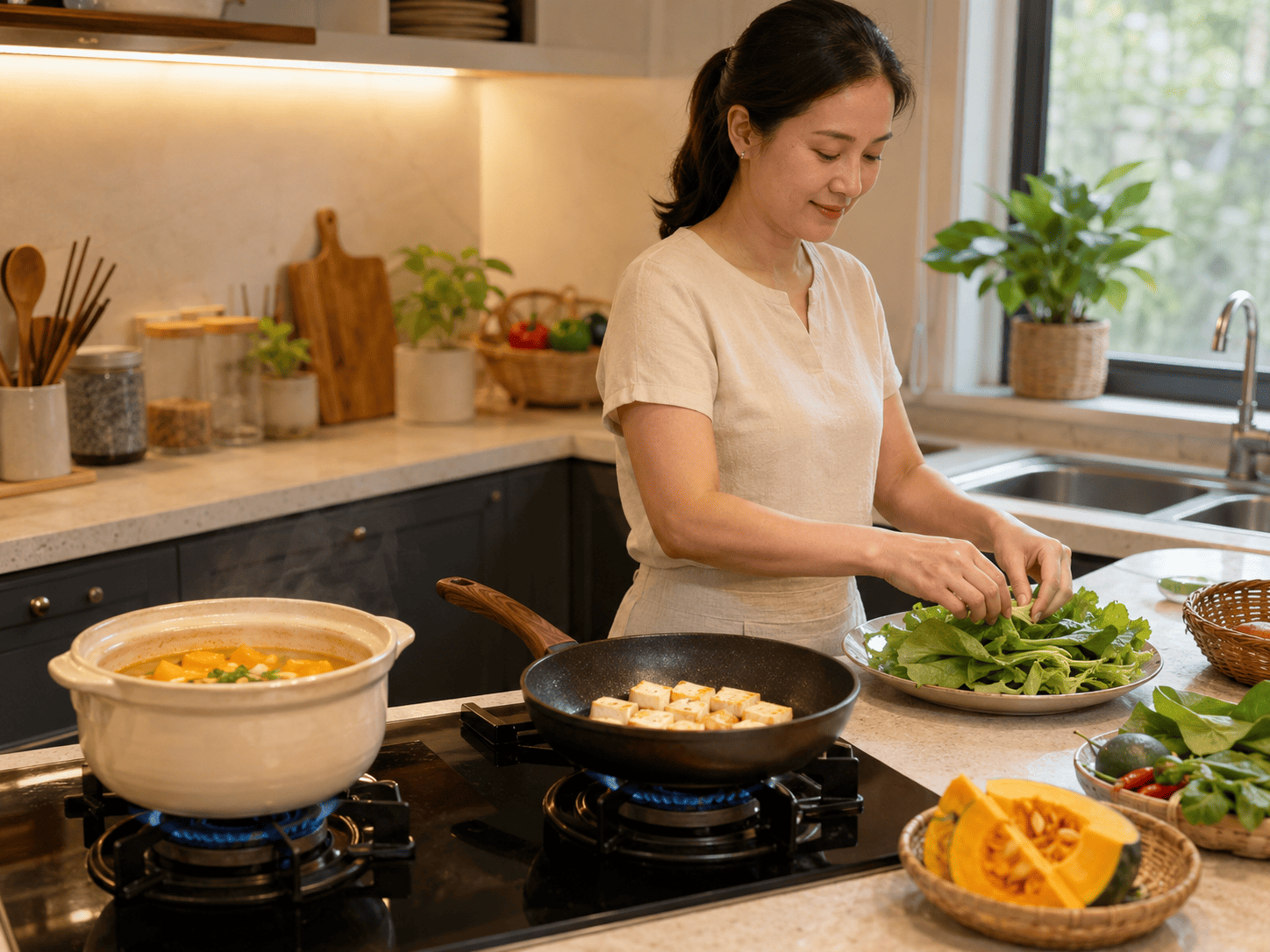 Mâm Cơm Chay 3 Món Dễ Nấu, Hài Hòa Cho Gia Đình