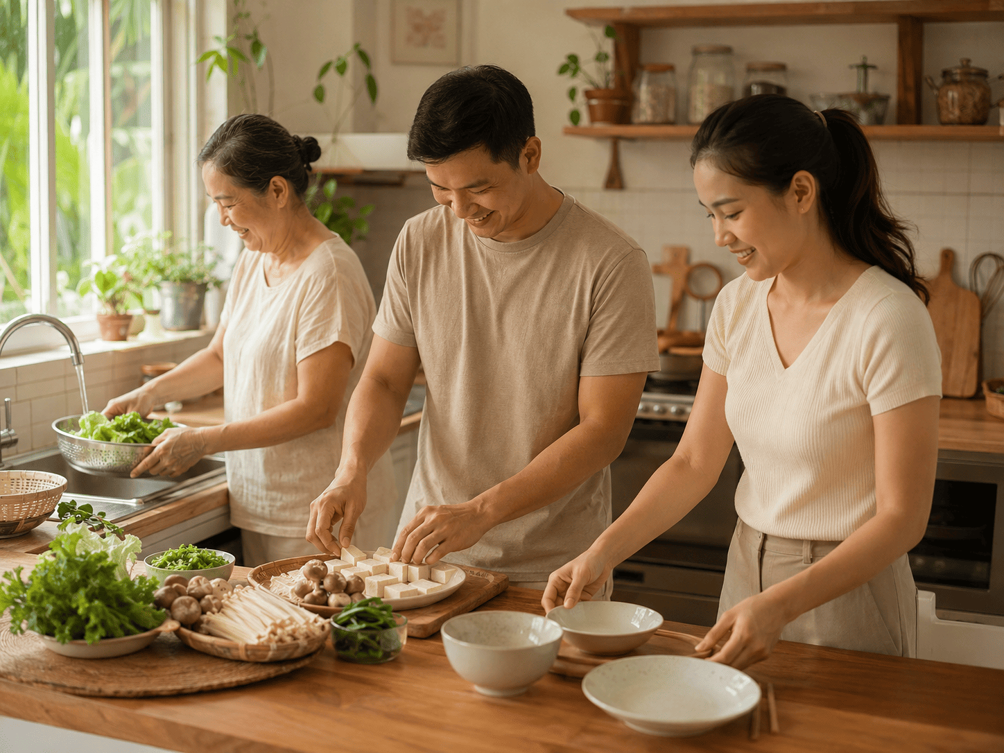 Bữa Chay Cuối Tuần: Mâm Cơm Sum Họp Dễ Nấu