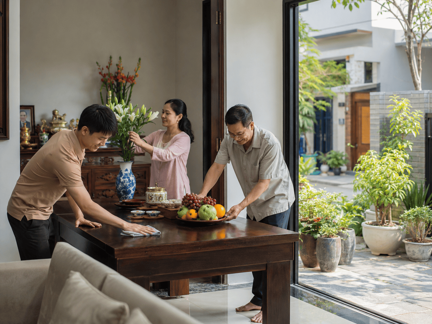 Nên cúng Rằm tháng 07 trong nhà hay ngoài trời?