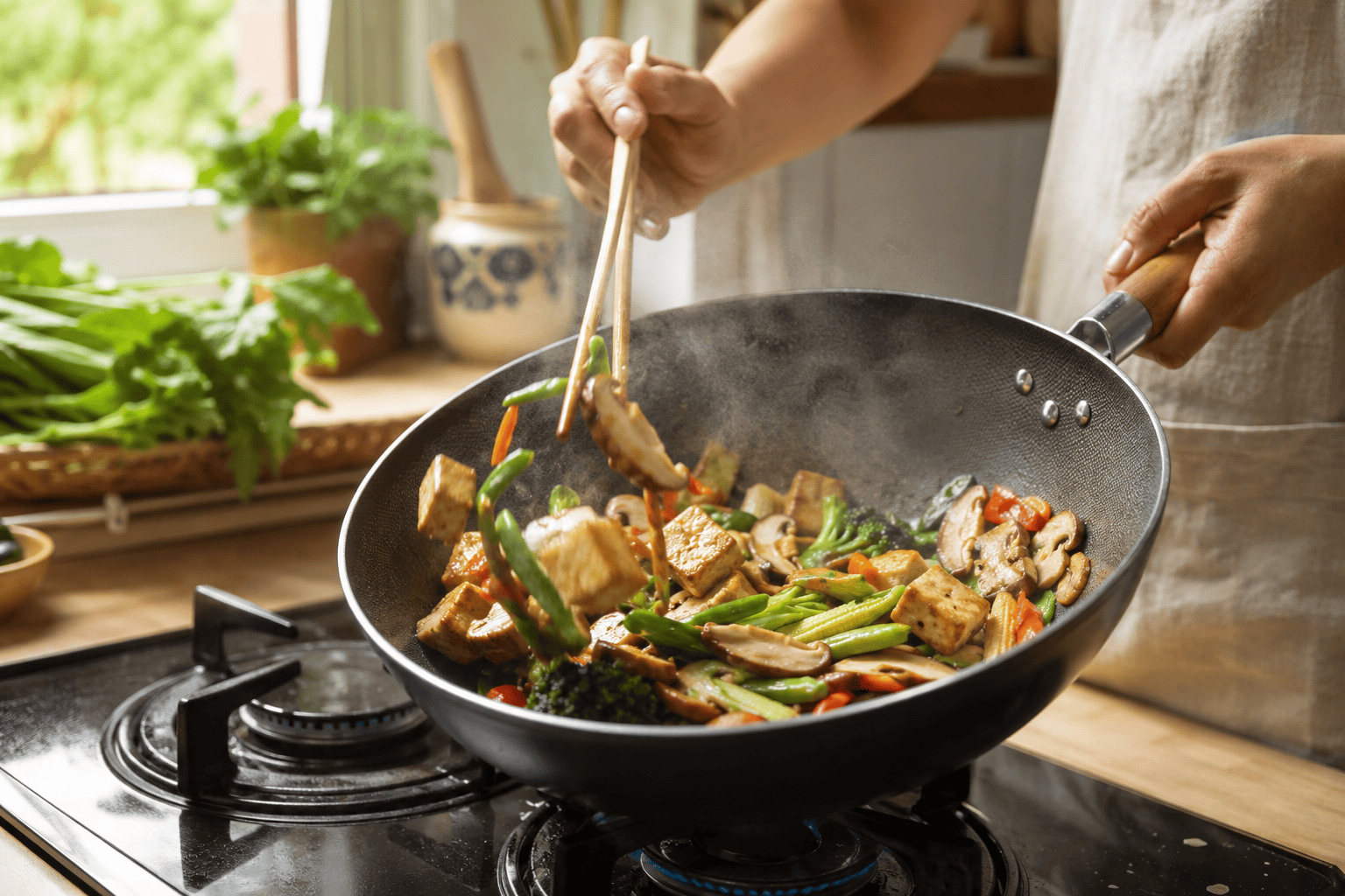 Cách Xào Nấm, Rau Củ Chay Bám Vị Không Ra Nước