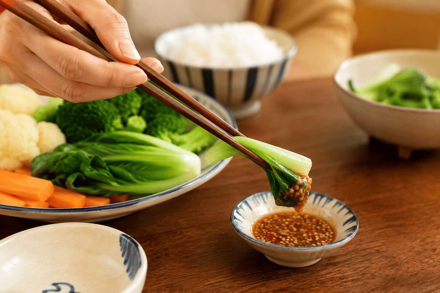 Cách Pha Chén Chấm Chay Cho Rau Luộc, Đậu Hũ Và Bún Trộn