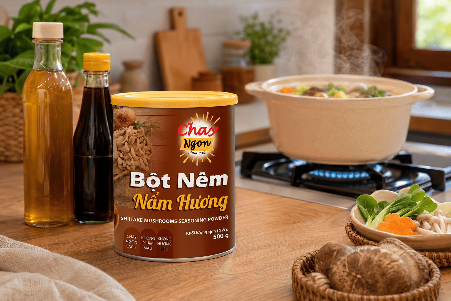 Bột Nêm Chay Khác Gì Nước Mắm Và Dầu Hào Chay?