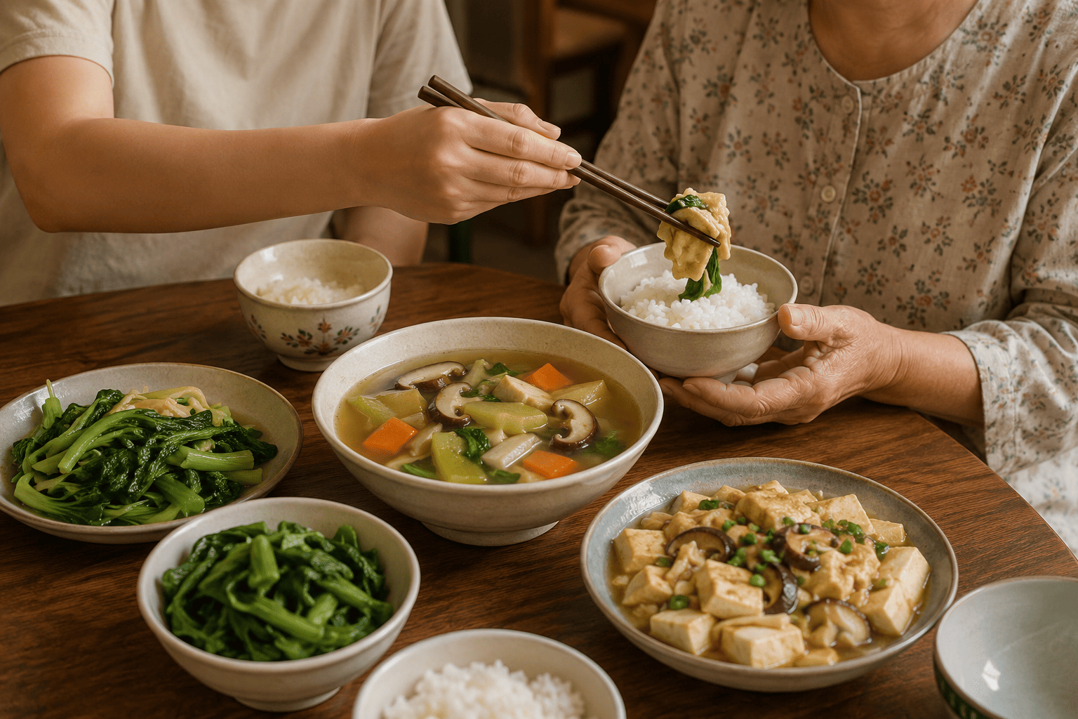 Nấu Món Chay Cho Người Lớn Tuổi