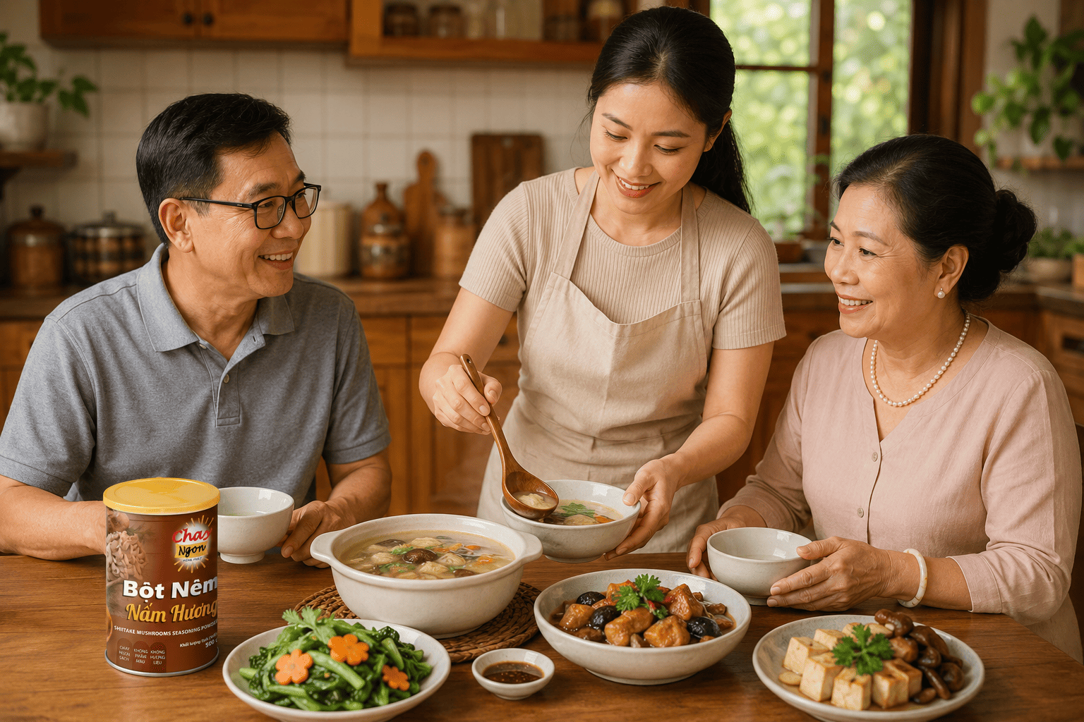 Bột Nêm Chay Cho Bữa Cơm Cha Mẹ Quen Vị