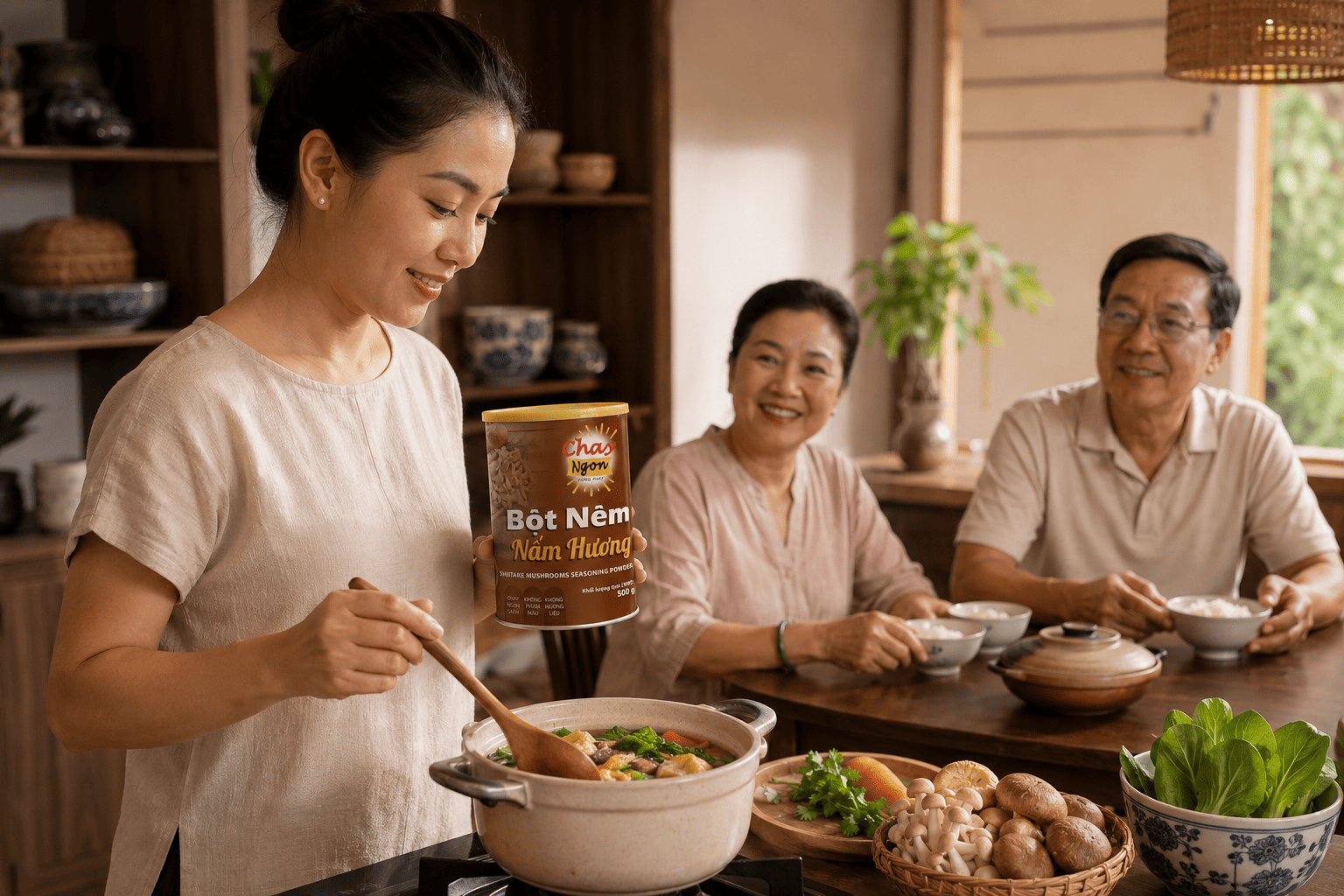 Chọn Gia Vị Chay Cho Bữa Cơm Cùng Cha Mẹ