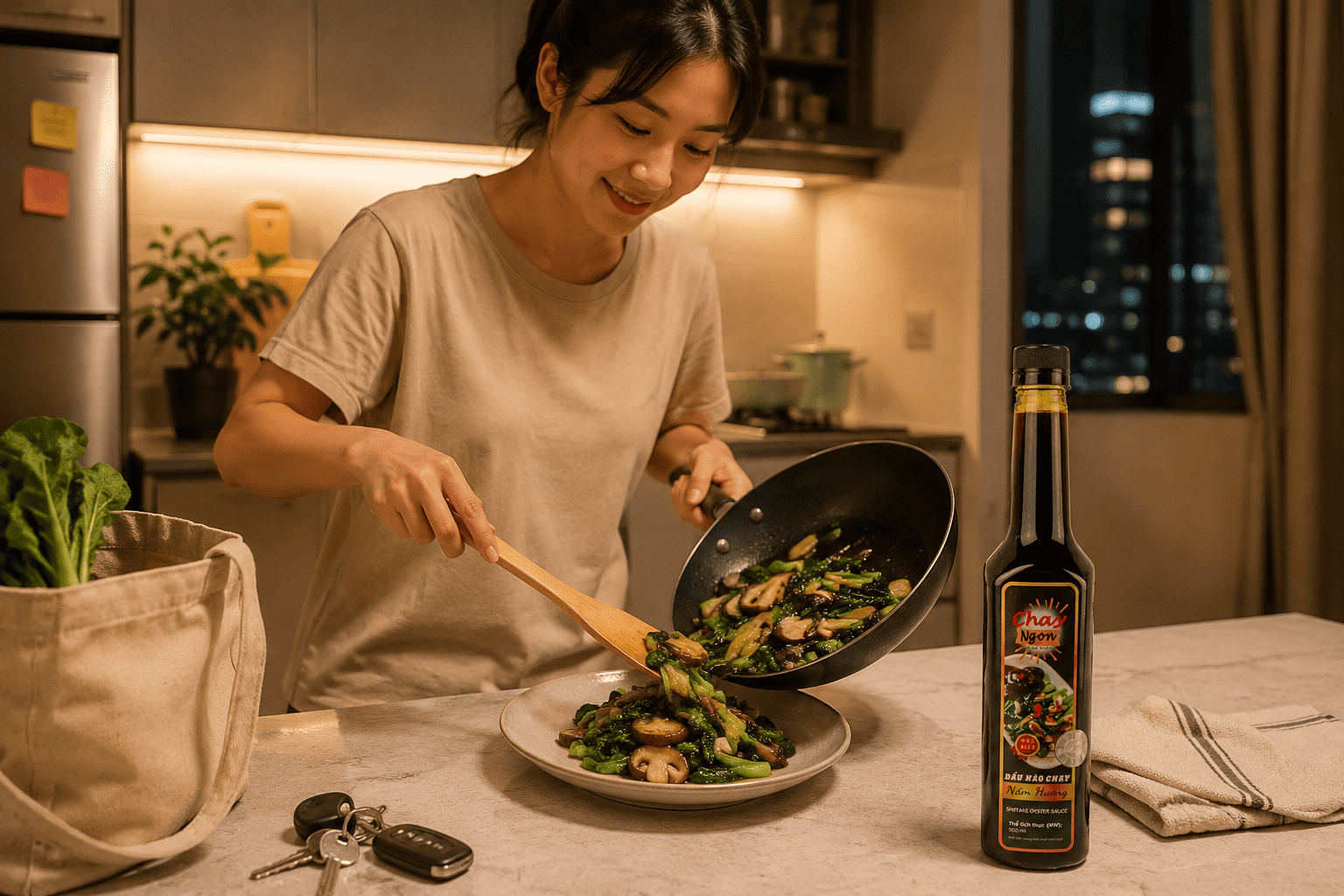 Chọn Dầu Hào Chay Nấm Hương Cho Bếp Nhà