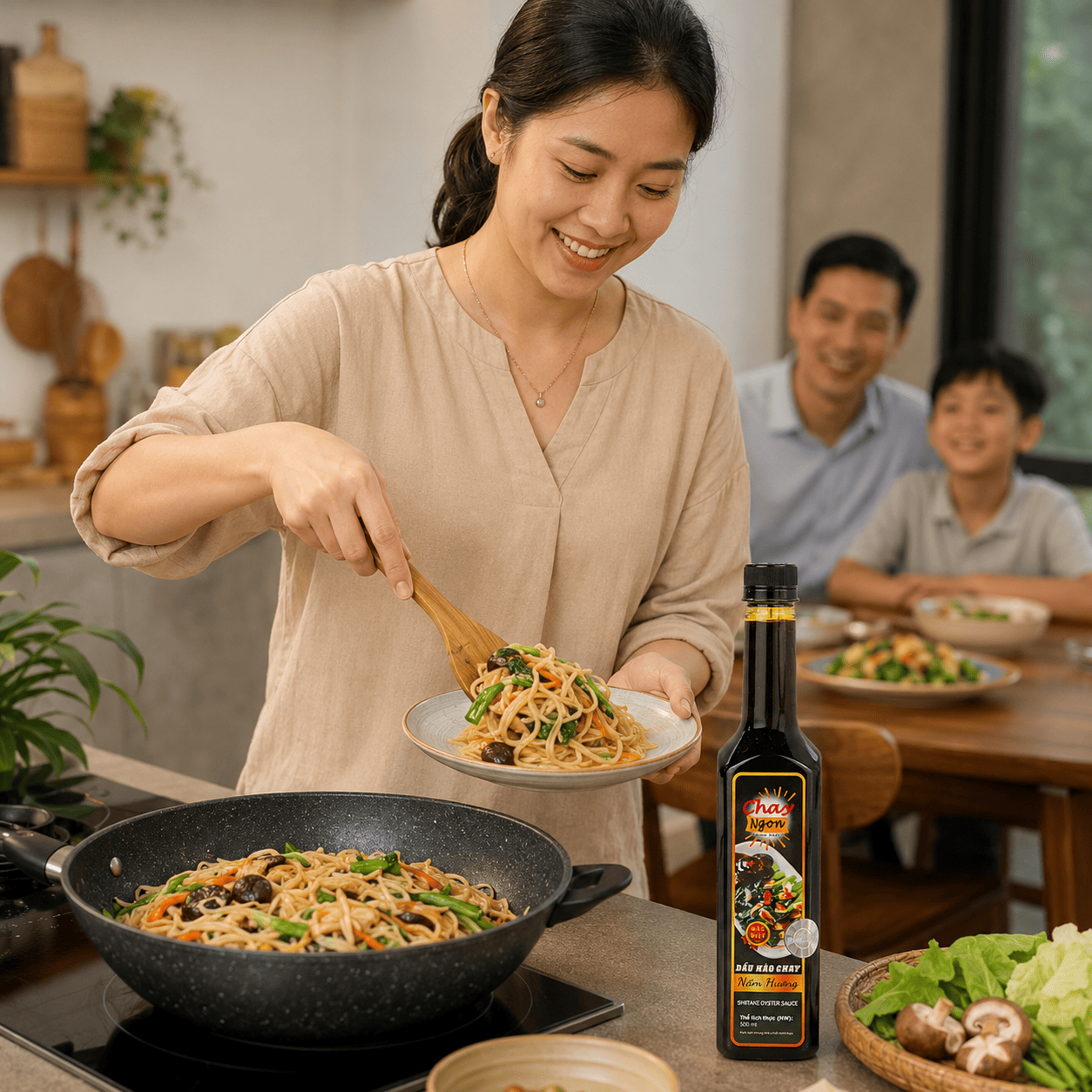 Đặt Dầu Hào Chay Trong Kệ Gia Vị Sao Cho Dễ Lấy Khi Nấu?