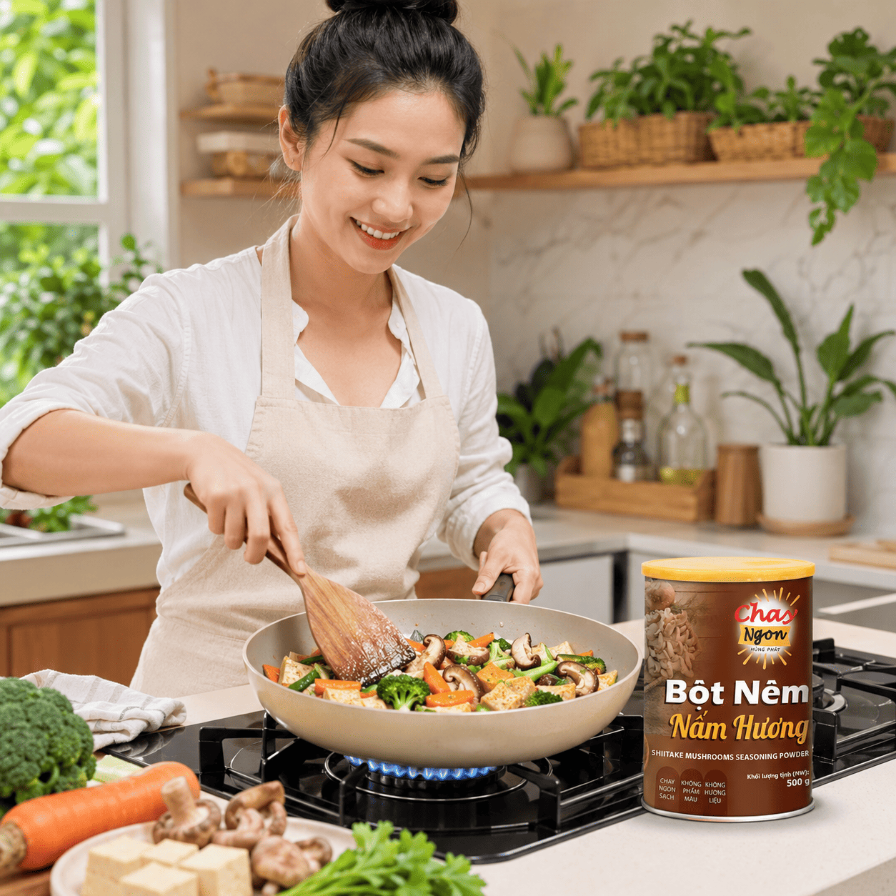 Một Muỗng Bột Nêm Chay Trong Những Món Muốn Nấu Nhanh