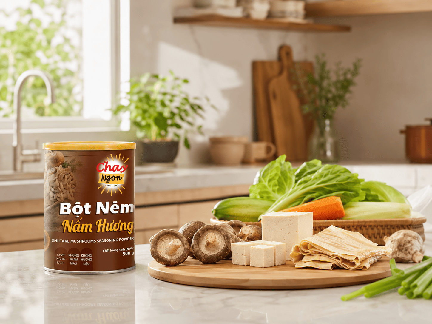 Bột Nêm Chay Nấm Hương Cho Những Ngày Muốn Ăn Chay Đơn Giản Hơn