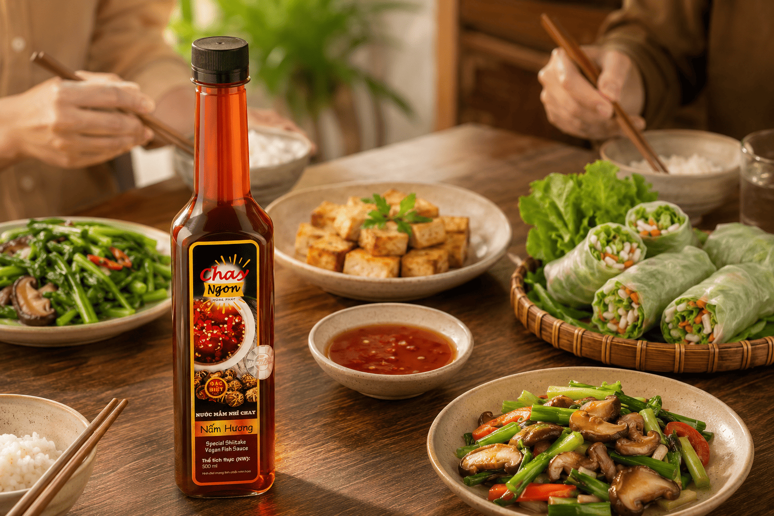 Nước Mắm Nhĩ Chay Nấm Hương- Nước Chấm Trong Bữa Cơm Chay Việt
