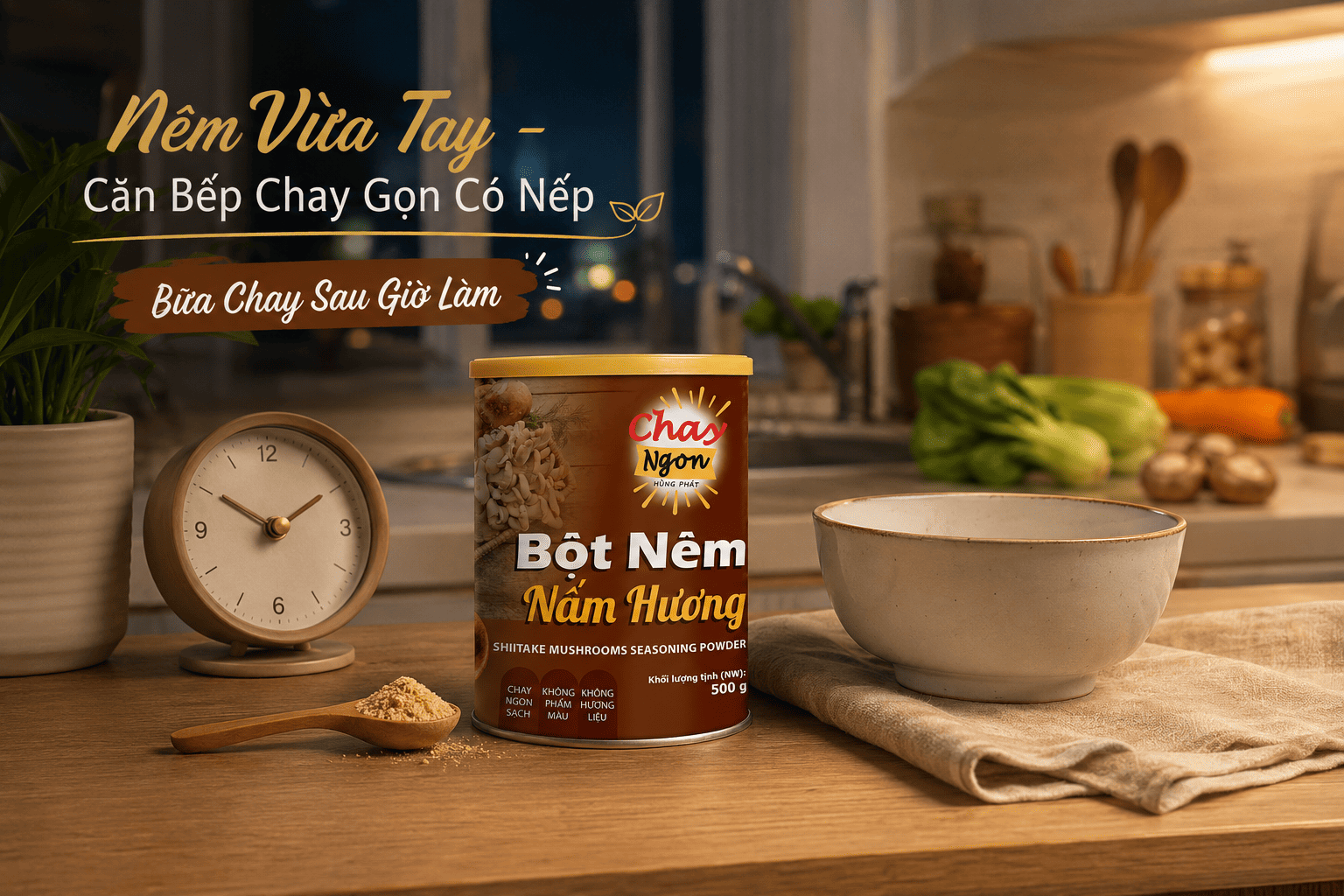 Một Muỗng Nêm Nhỏ Giúp Bữa Chay Gọn Hơn Như Thế Nào?