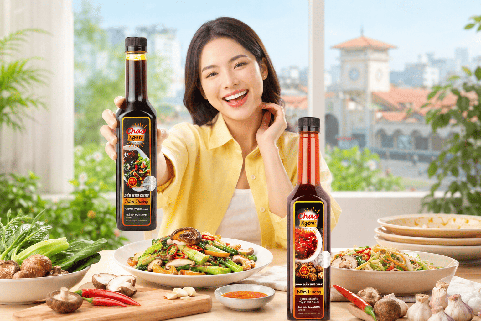 Bộ Đôi Gia Vị Chay Nấm Hương Cho Căn Bếp Việt