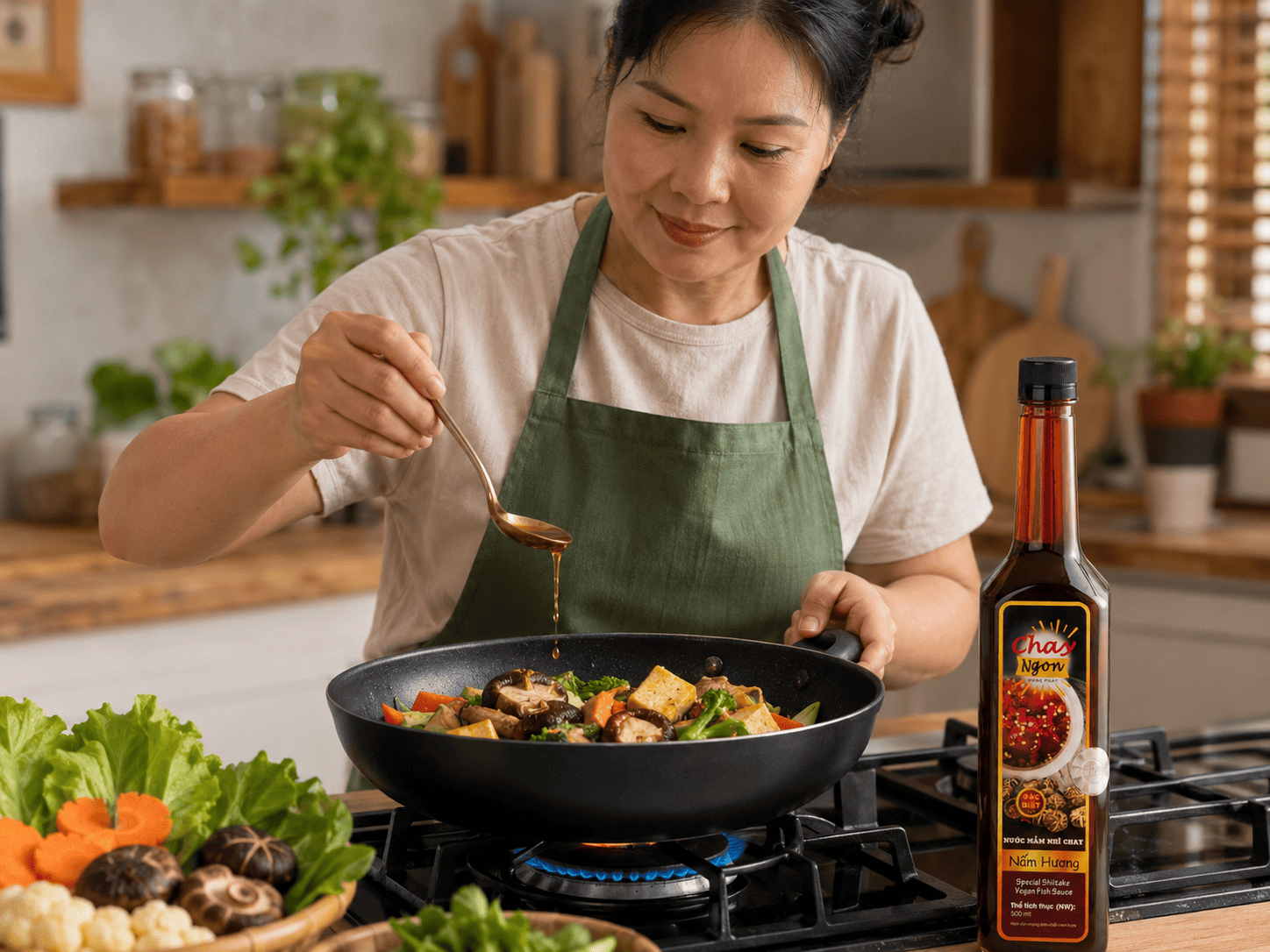 Cách Dùng Nước Mắm Nhĩ Chay Nấm Hương Vừa Vị