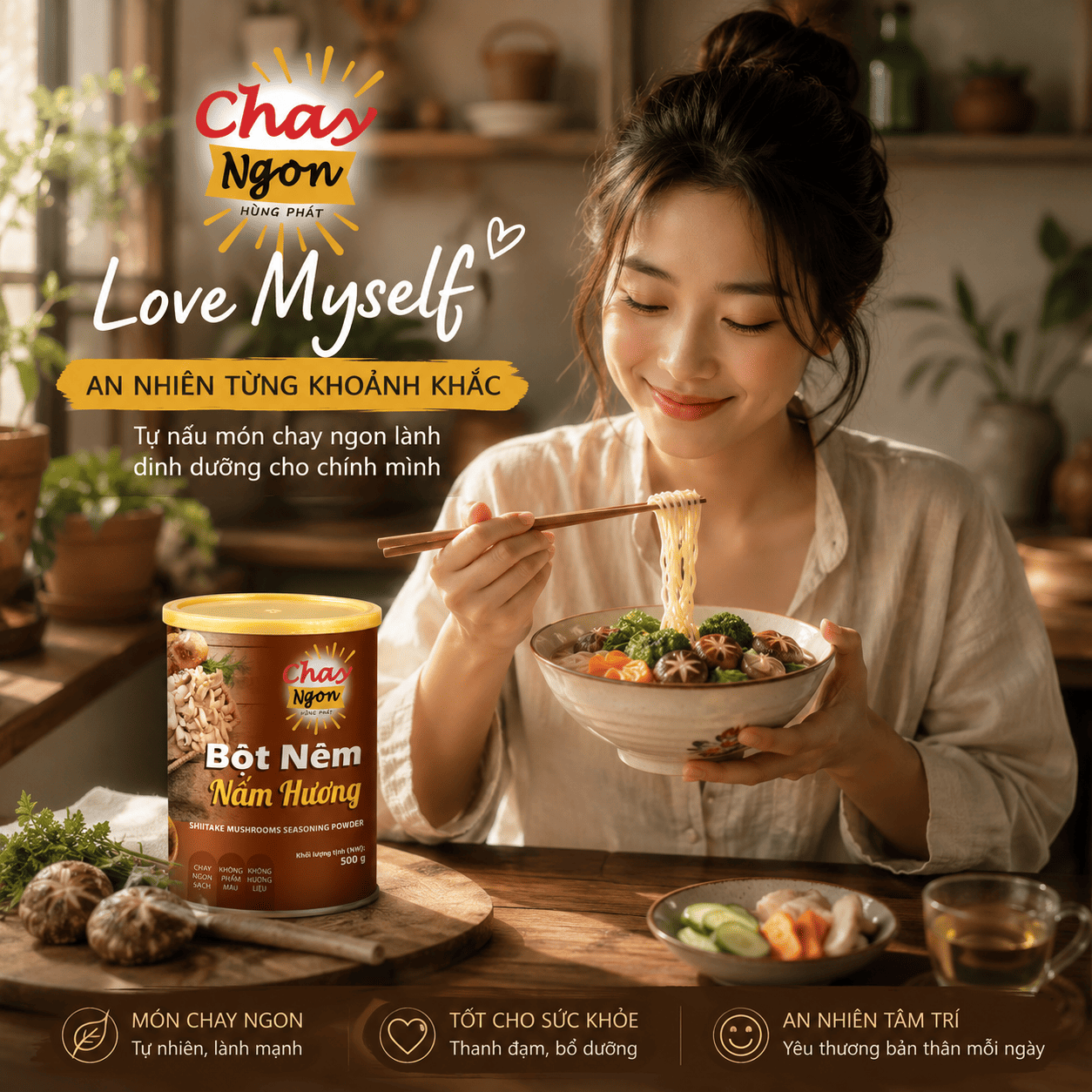 5 Món Chay Ngon Khó Cưỡng Với Bột Nêm Chay Nấm Hương | Chay Ngon Hùng Phát