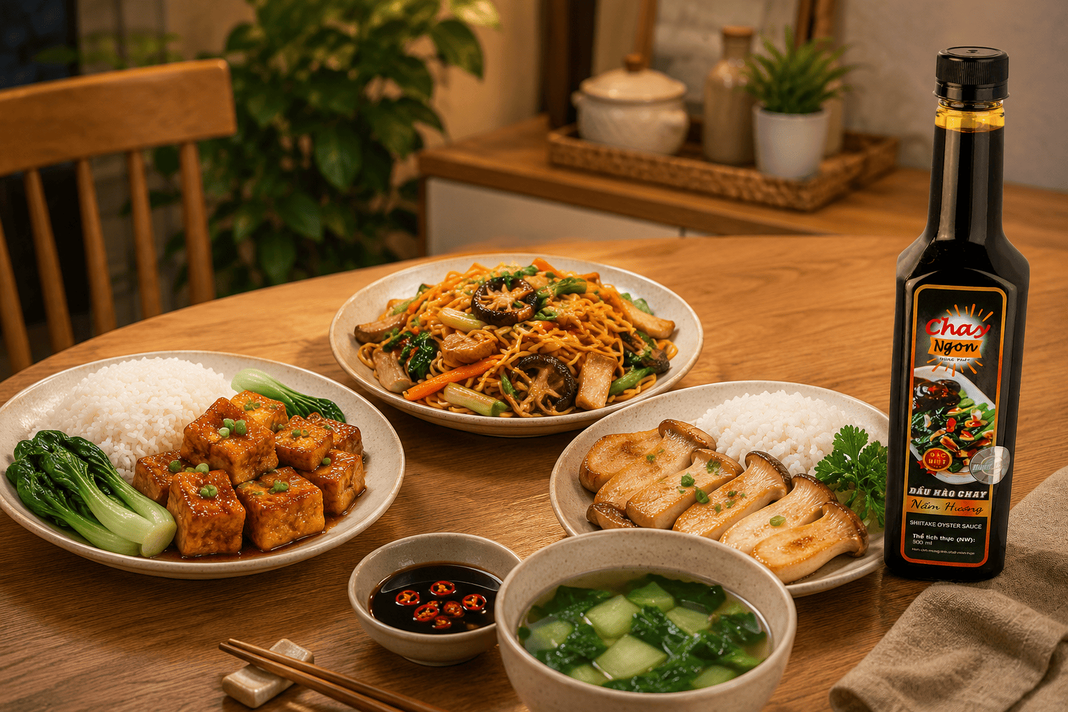 3 Công Thức Bữa Chay Gọn Trong 25 Phút Với Dầu Hào Chay