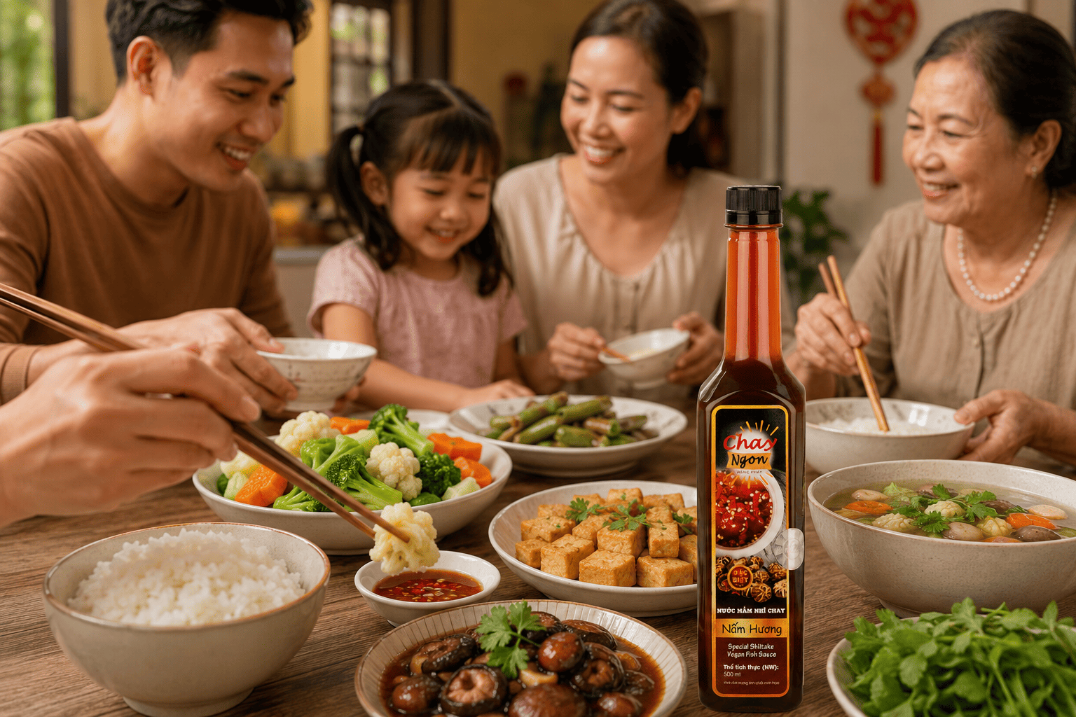 Nước Mắm Nhĩ Chay Nấm Hương – Gia Vị Chay Cho Bữa Cơm Việt Chỉn Chu