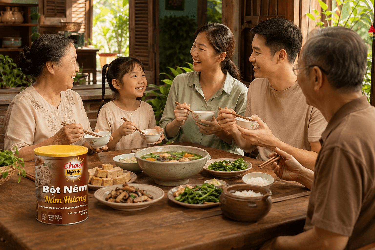 Bột Nêm Chay Nấm Hương 500g – Gia Vị Chay Dễ Dùng Cho Bữa Cơm