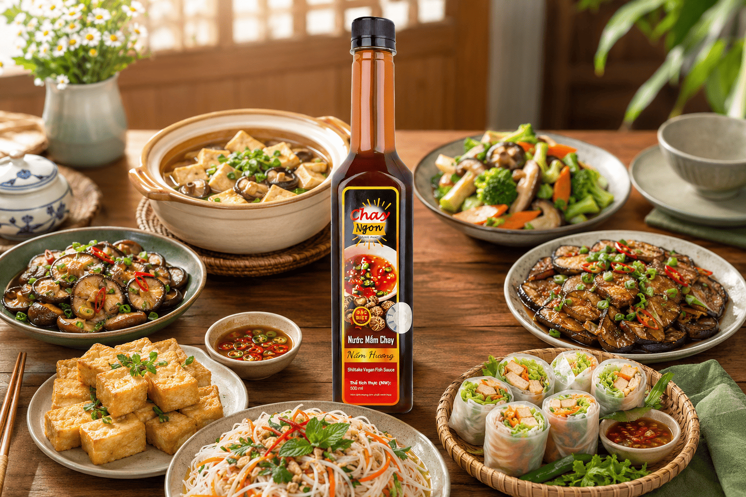7 Món Chay Dễ Làm Với Nước Mắm Chay Nấm Hương