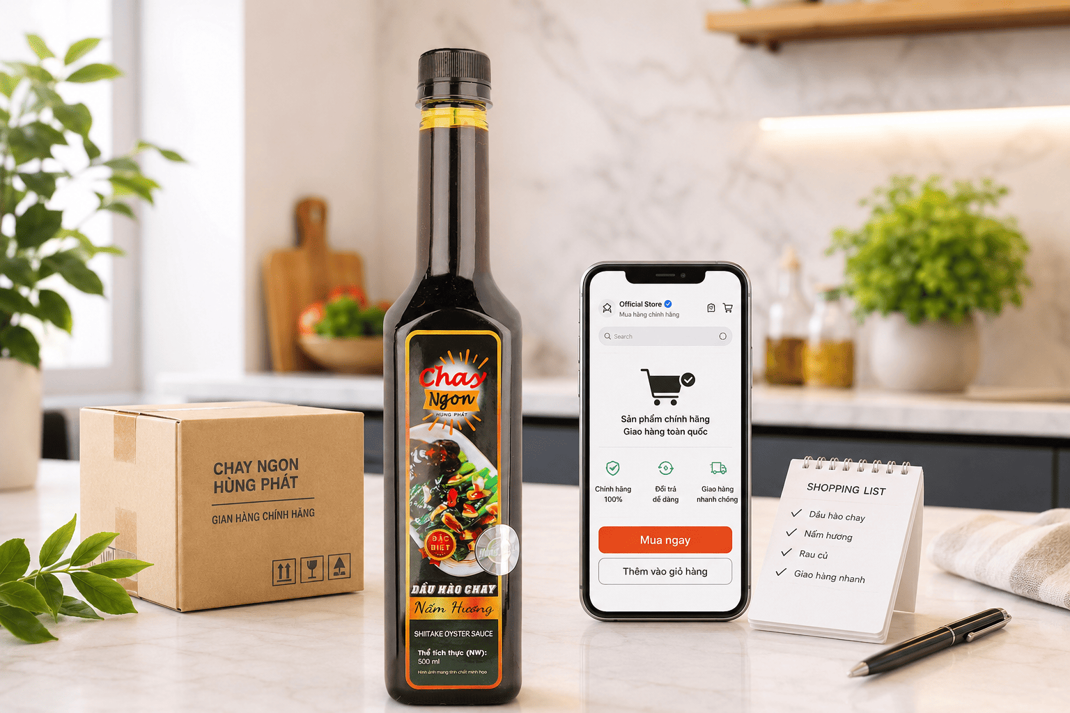 Mua Dầu Hào Chay Nấm Hương Đặc Biệt Chính Hãng Ở Đâu?