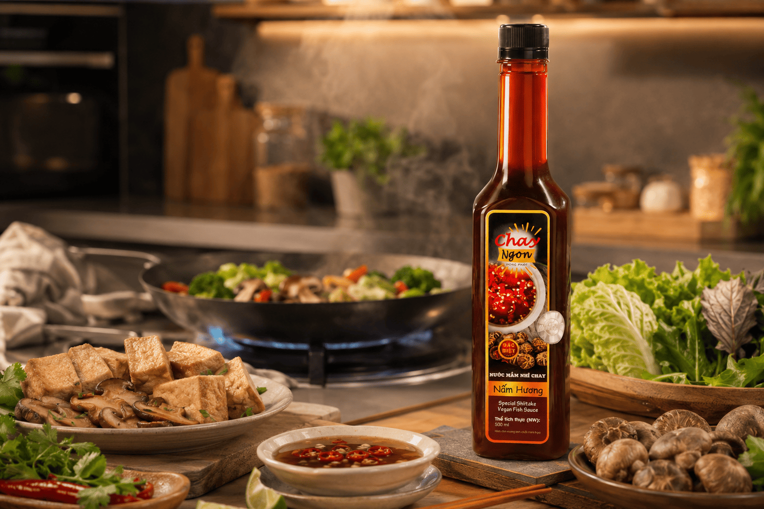 Nước Mắm Nhĩ Chay Nấm Hương: Khi Bữa Chay Cần Vị Chấm Quen Mà Dễ Dùng