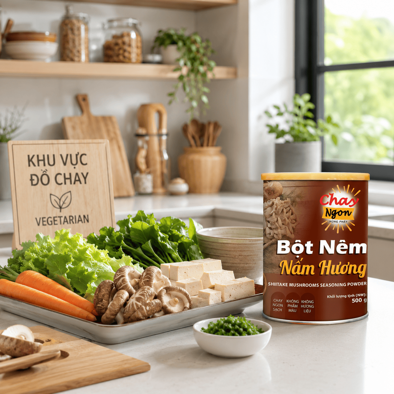 Bột Nêm Chay Khi Nhà Có Người Ăn Chay Riêng