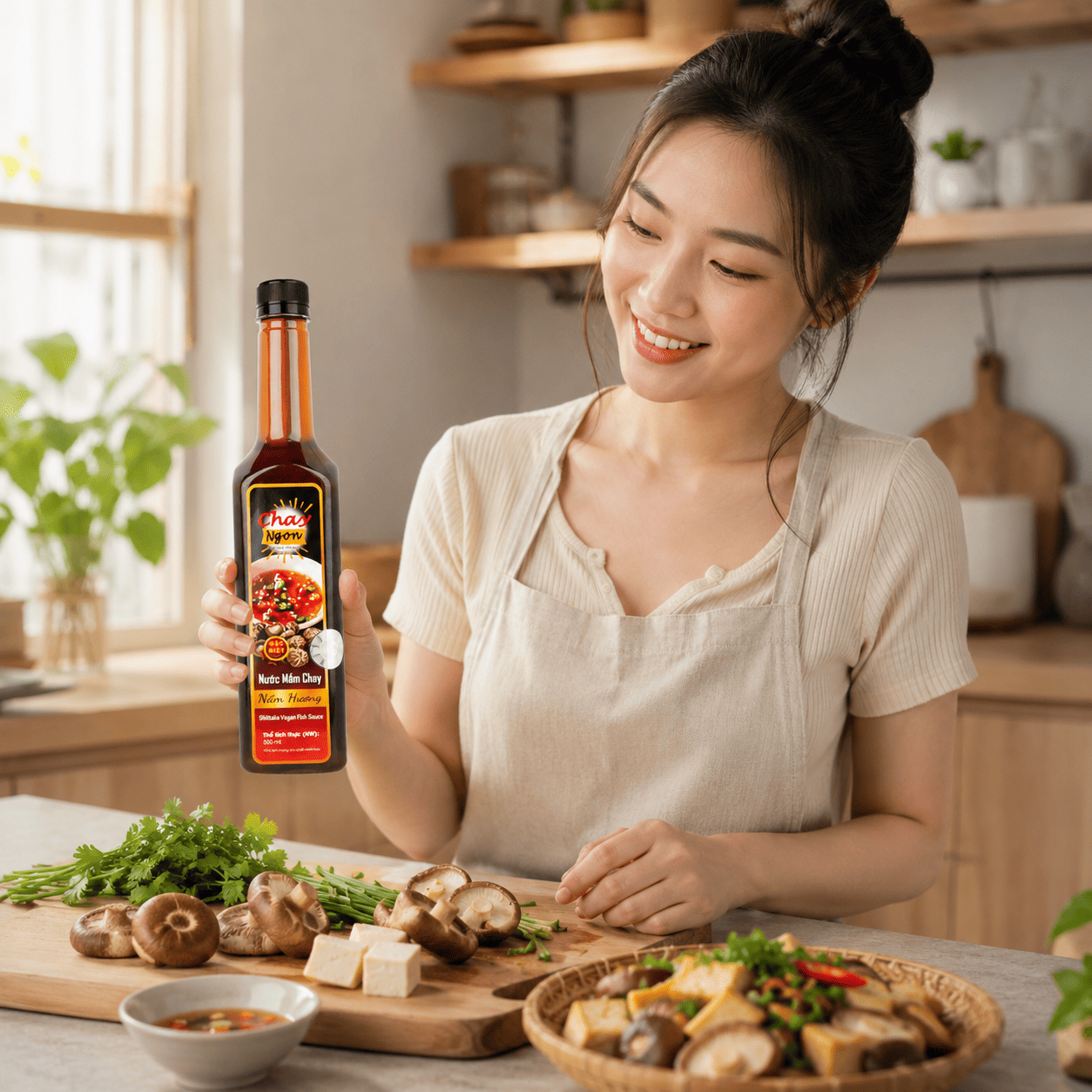 Nước Mắm Chay Nấm Hương Cho Bếp Chay Dễ Nêm
