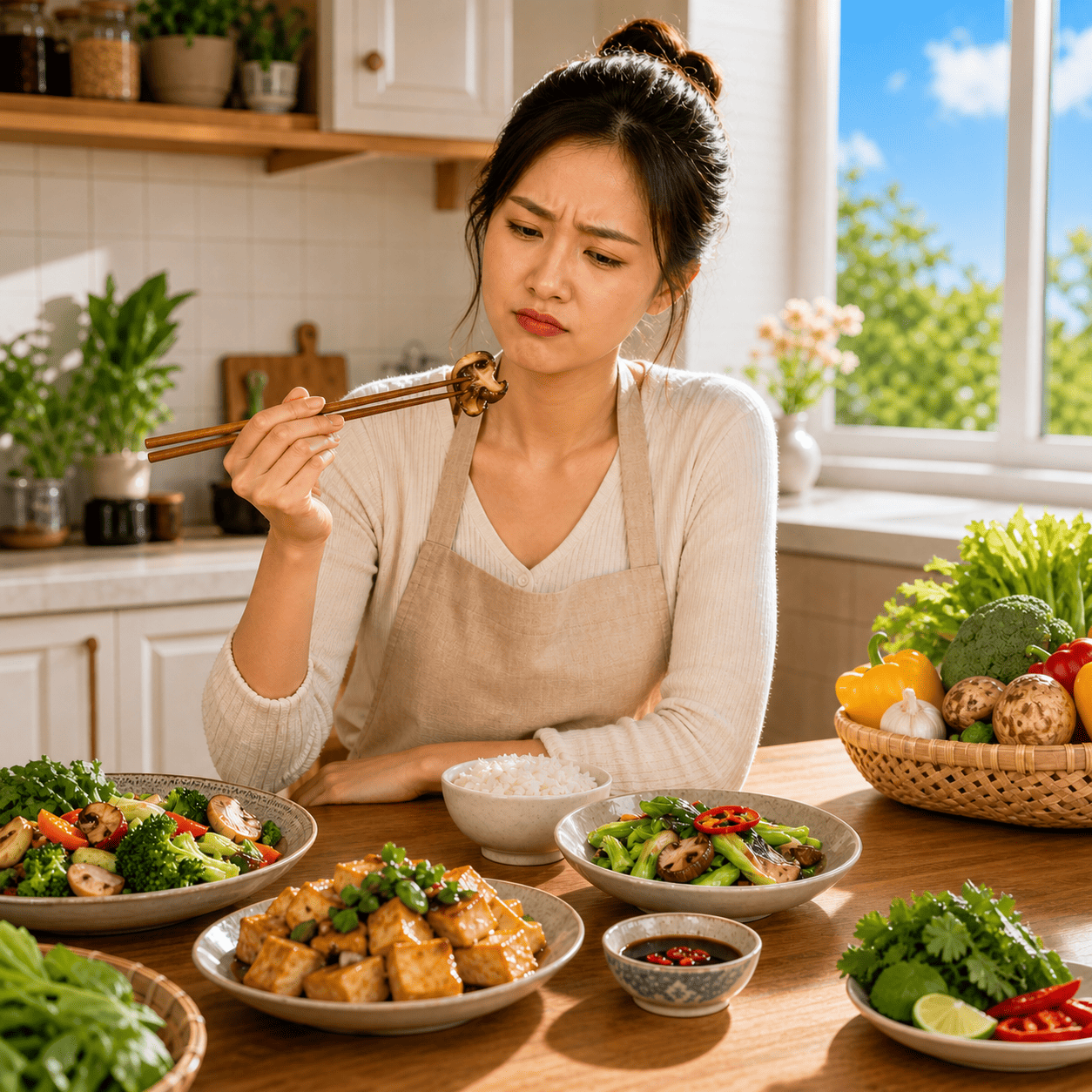 Vì Sao Món Chay Ở Nhà Thường Nhạt Hơn Ngoài Hàng?