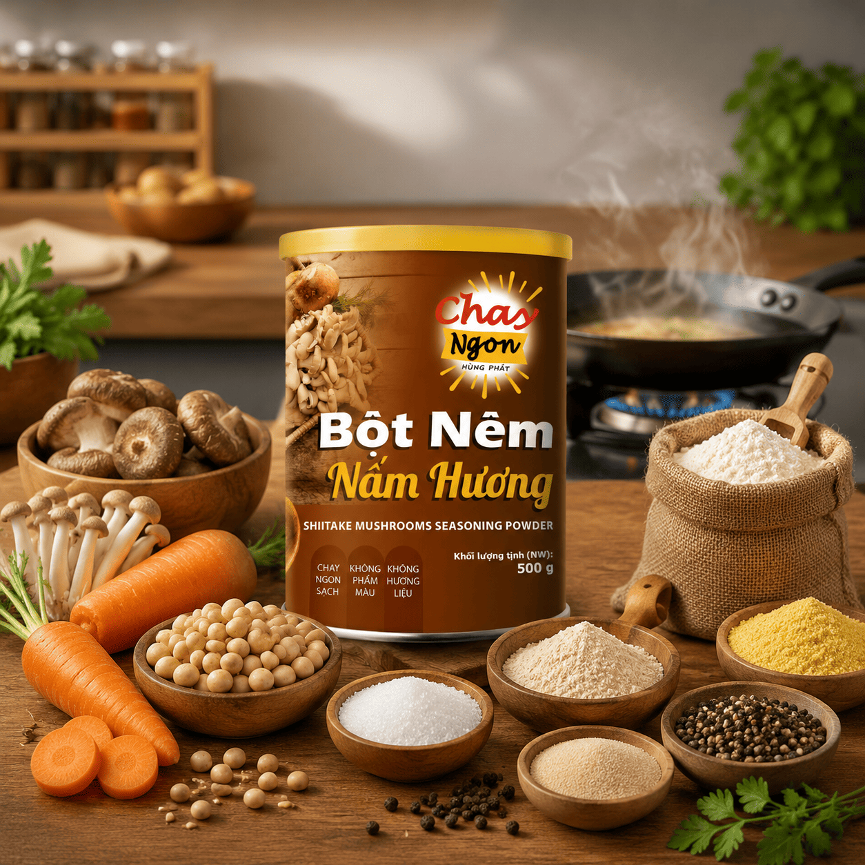 Cách Nêm Món Kho Và Xào Chay Đậm Vị Hơn Với Bột Nêm Nấm Hương