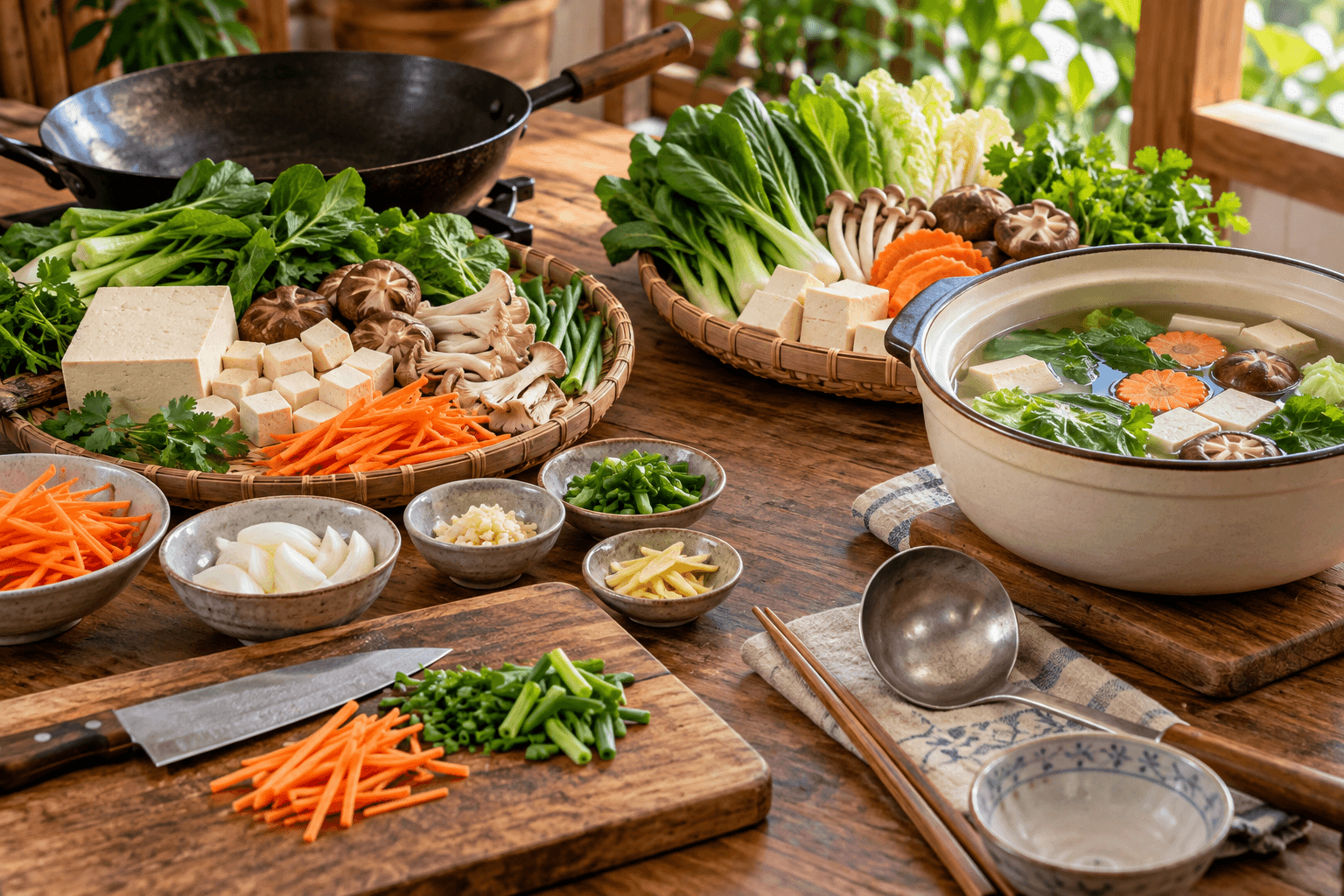 Vì Sao Món Xào Thường Được Đặt Cạnh Món Canh Trong Bữa Cơm Nhà?