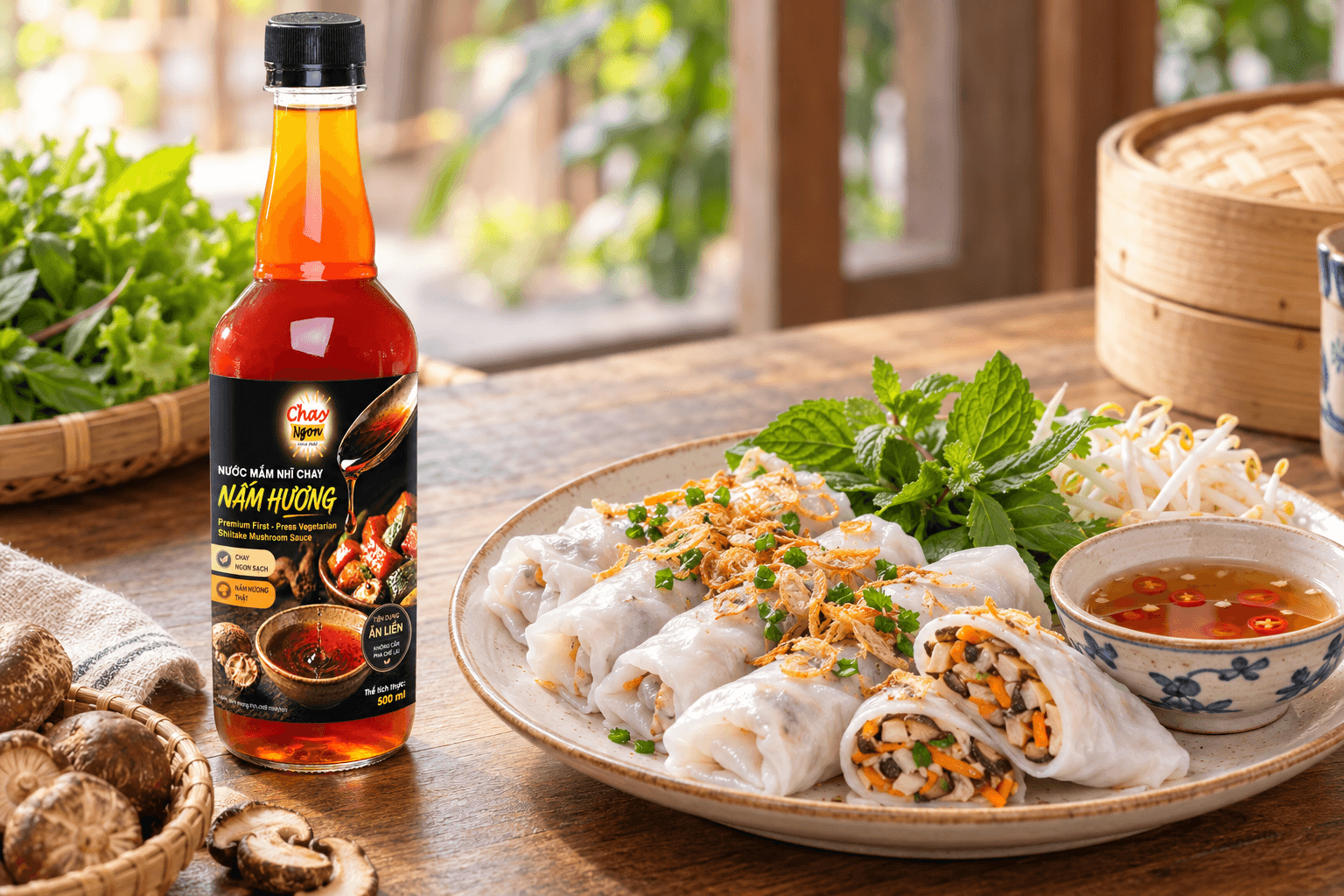 Bánh Cuốn Chay: Cách Làm Vỏ Mỏng Mềm, Nhân Ráo, Dễ Cuốn