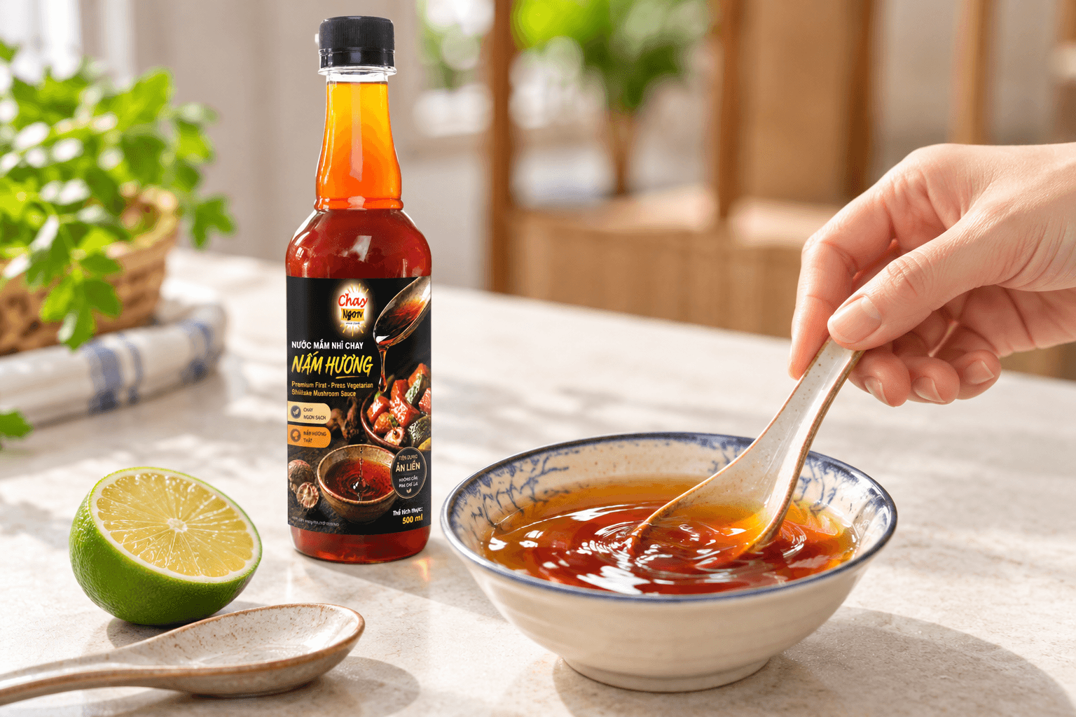 Nước Mắm Chay Ăn Bánh Cuốn: Cách Pha Chua Ngọt Cho 2–4 Người