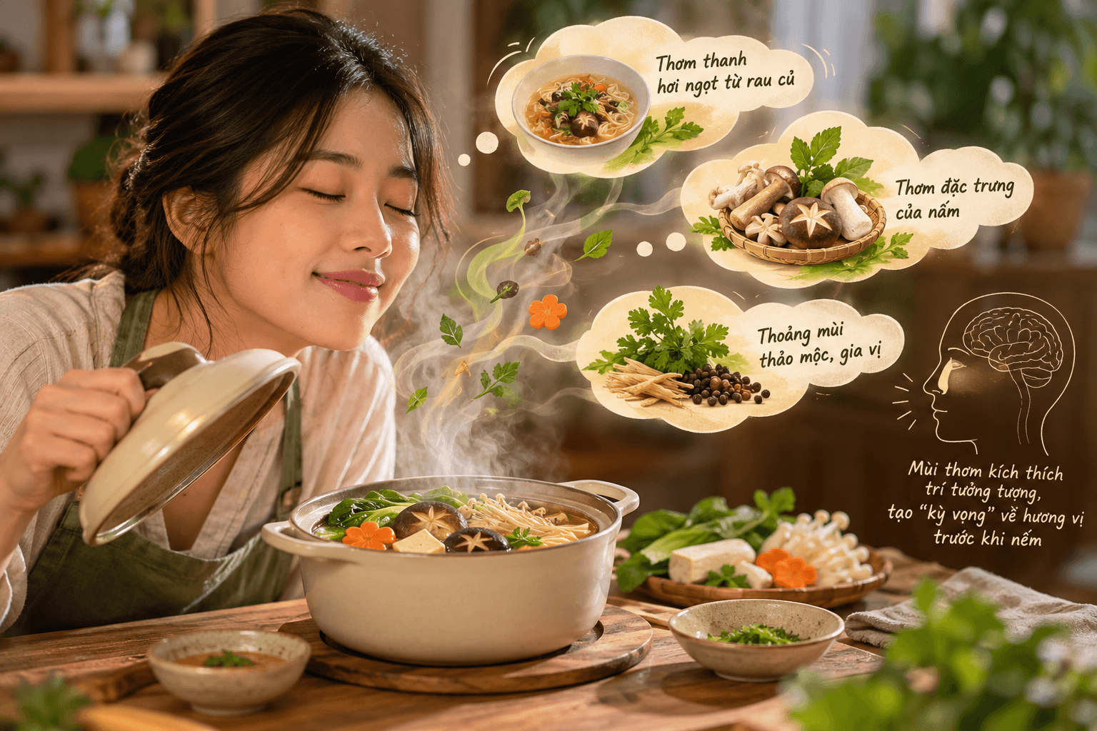 Mùi Thơm Tạo Kỳ Vọng Về Món Ăn Trước Khi Nếm Thế Nào?