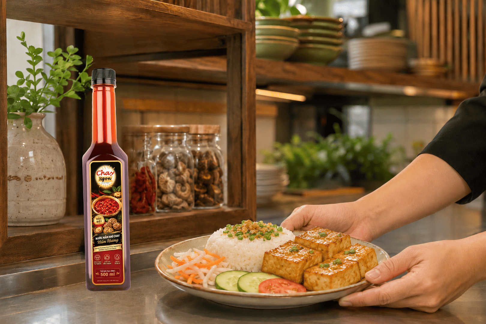 Cơm Tấm Đậu Hũ Chay: Đậu Vàng Mặt Không Khô